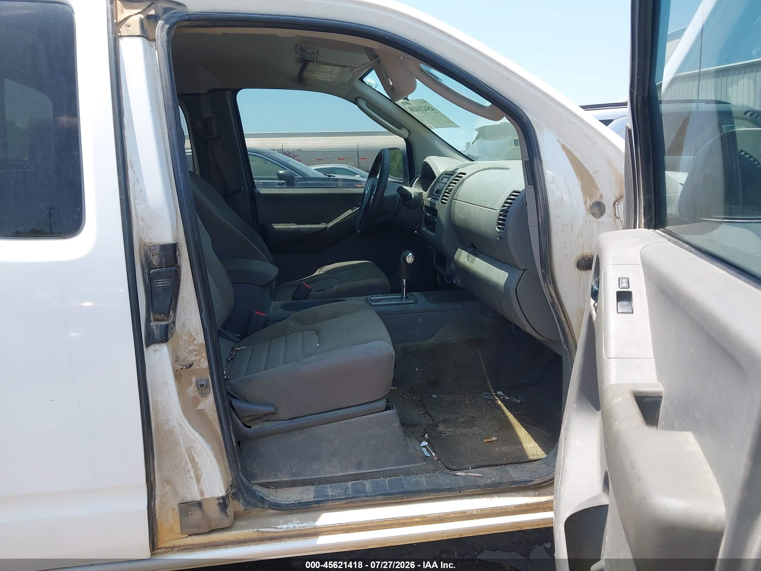 2010 Nissan Frontier Se-i4 White vin: 1N6BD0CTXAC424639