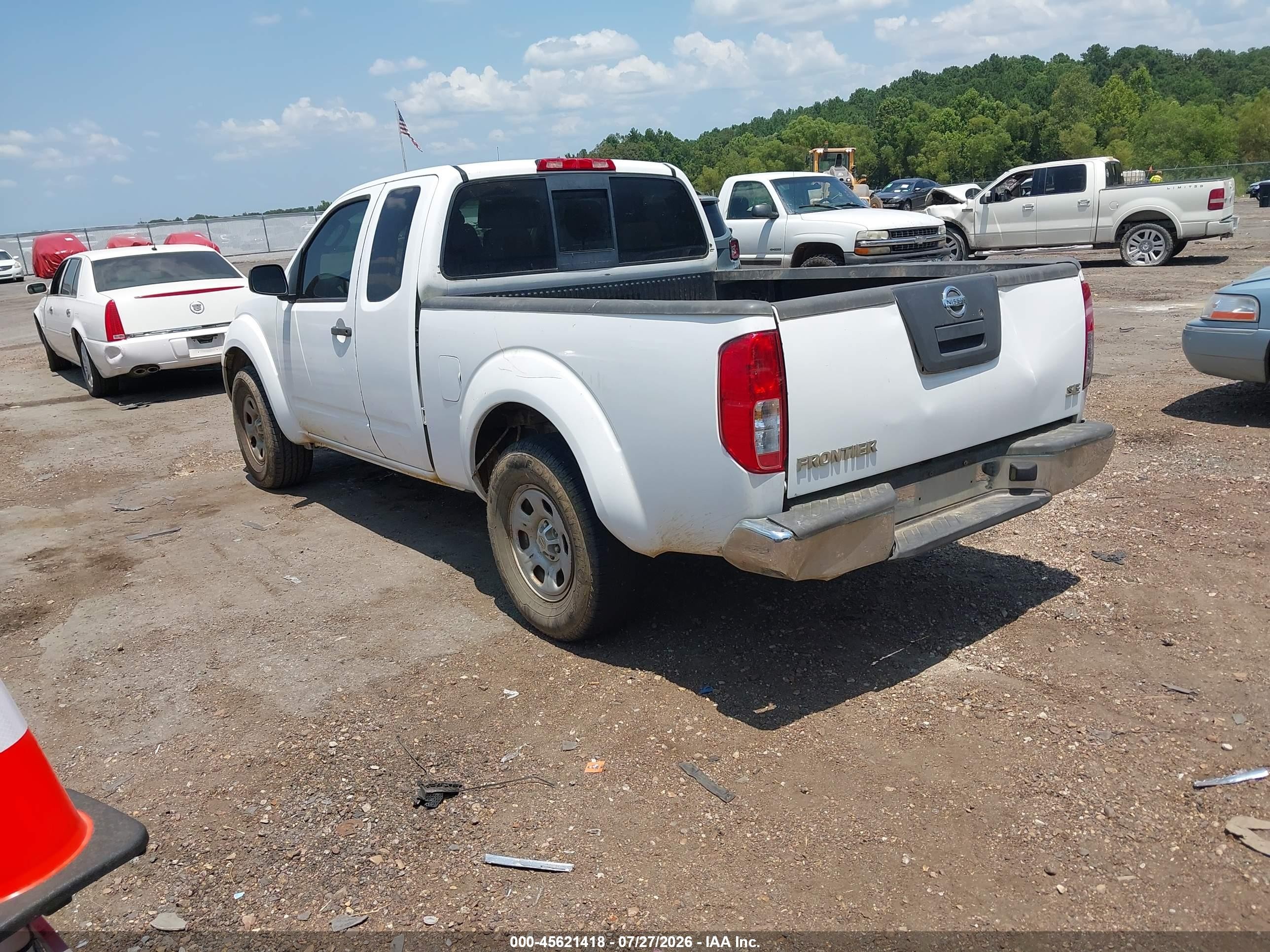 2010 Nissan Frontier Se-i4 White vin: 1N6BD0CTXAC424639