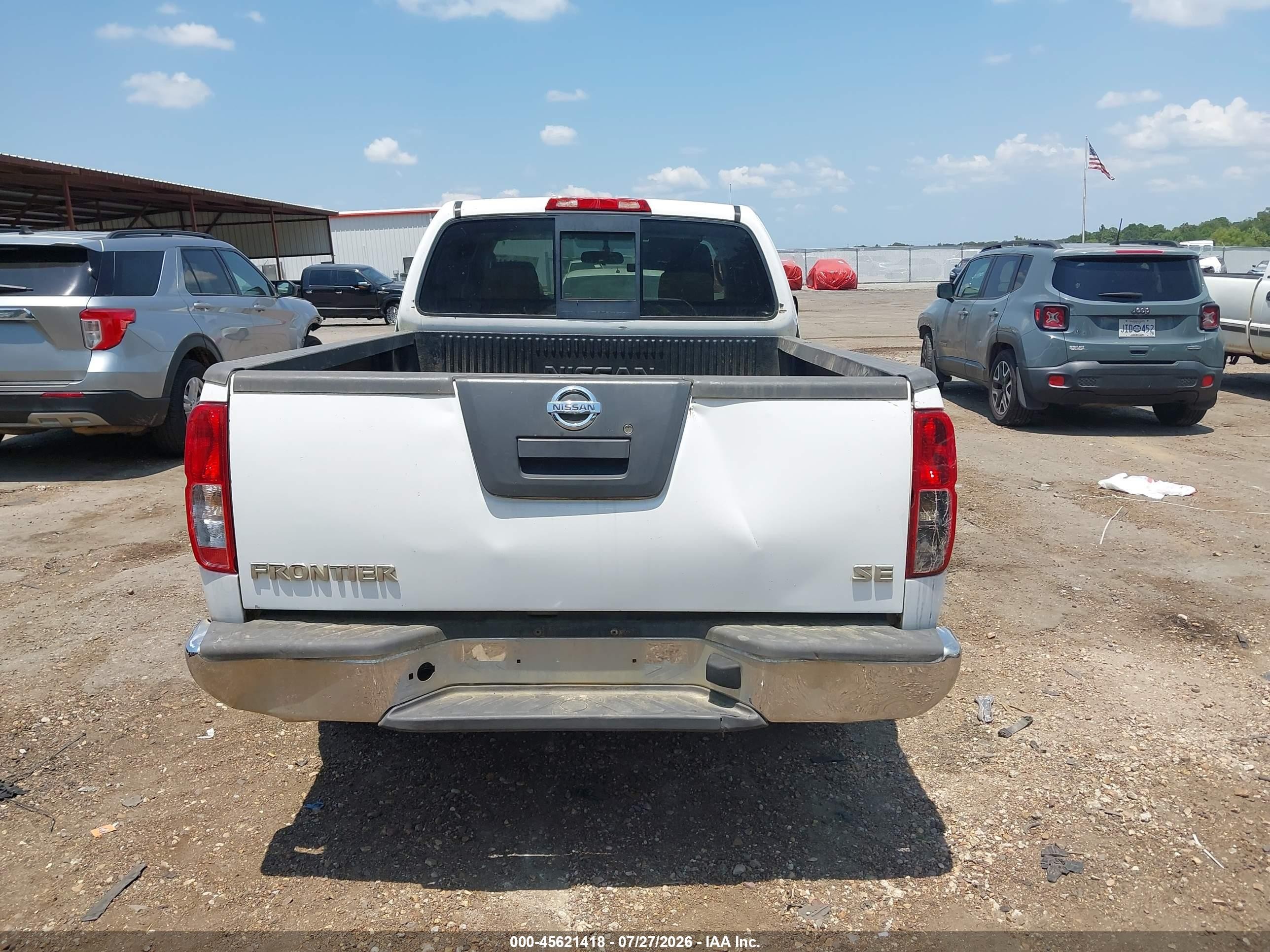 2010 Nissan Frontier Se-i4 White vin: 1N6BD0CTXAC424639