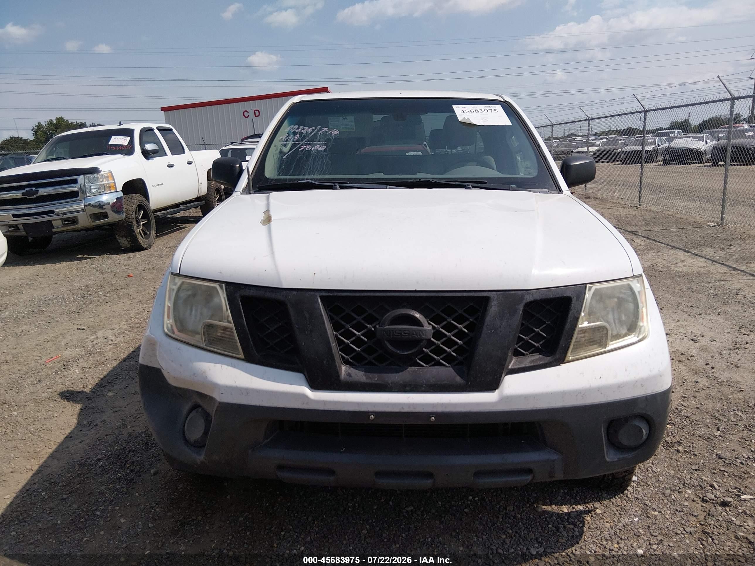 2012 Nissan Frontier S White vin: 1N6BD0CTXCC440021