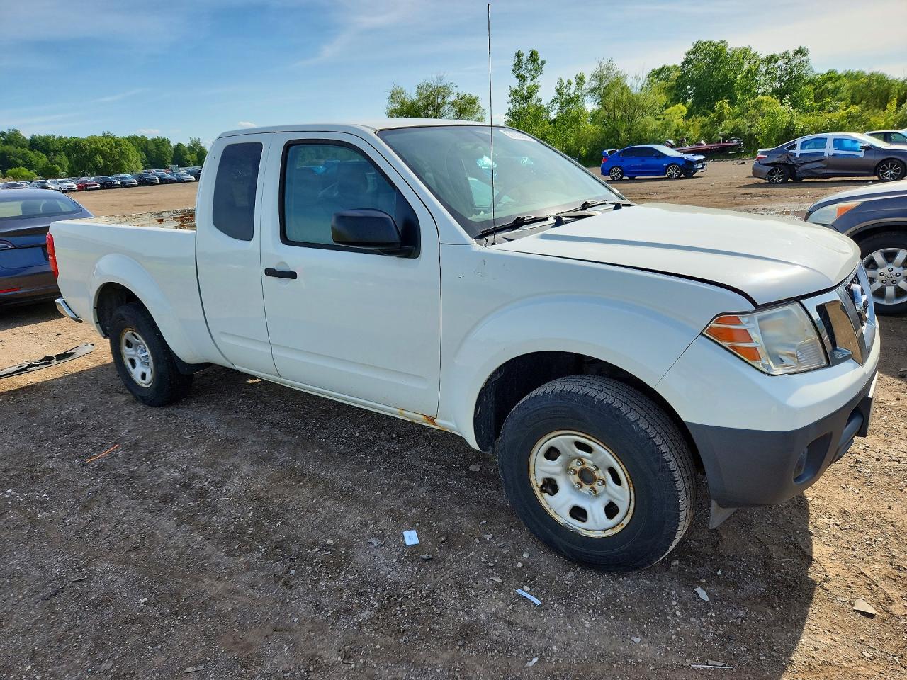 2013 Nissan Frontier S White vin: 1N6BD0CTXDN754371