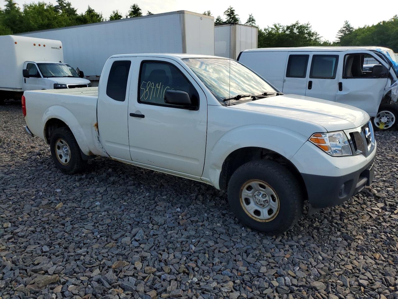 2015 Nissan Frontier S Белый vin: 1N6BD0CTXFN730140