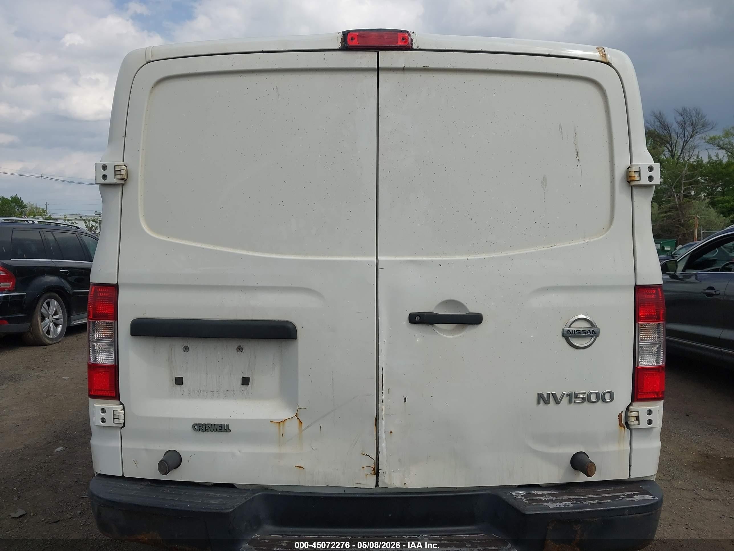 2014 Nissan Nv Cargo Nv1500 S V6 White vin: 1N6BF0KL0EN110486