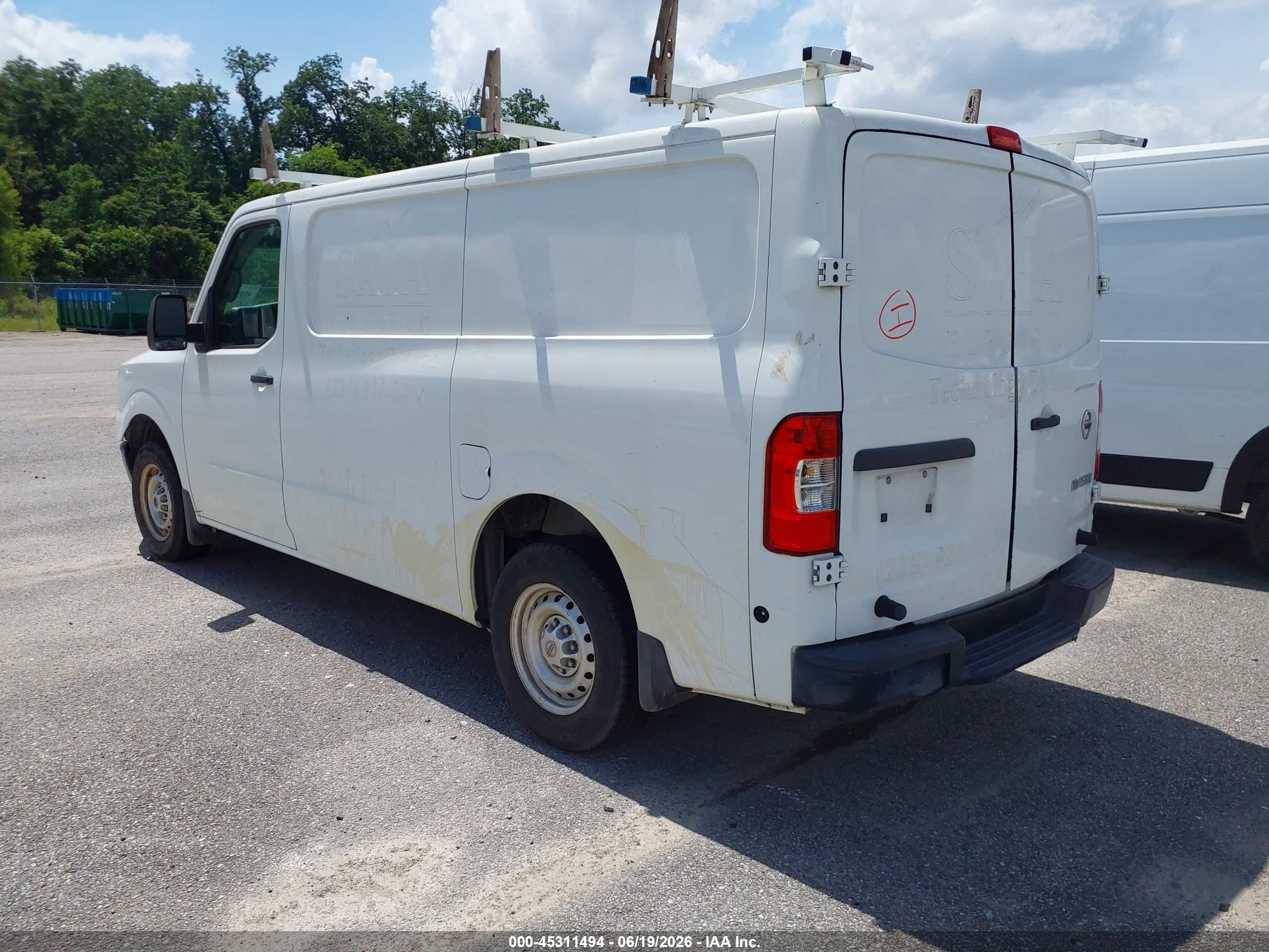 2015 Nissan Nv Cargo Nv1500 S V6 White vin: 1N6BF0KL5FN807914