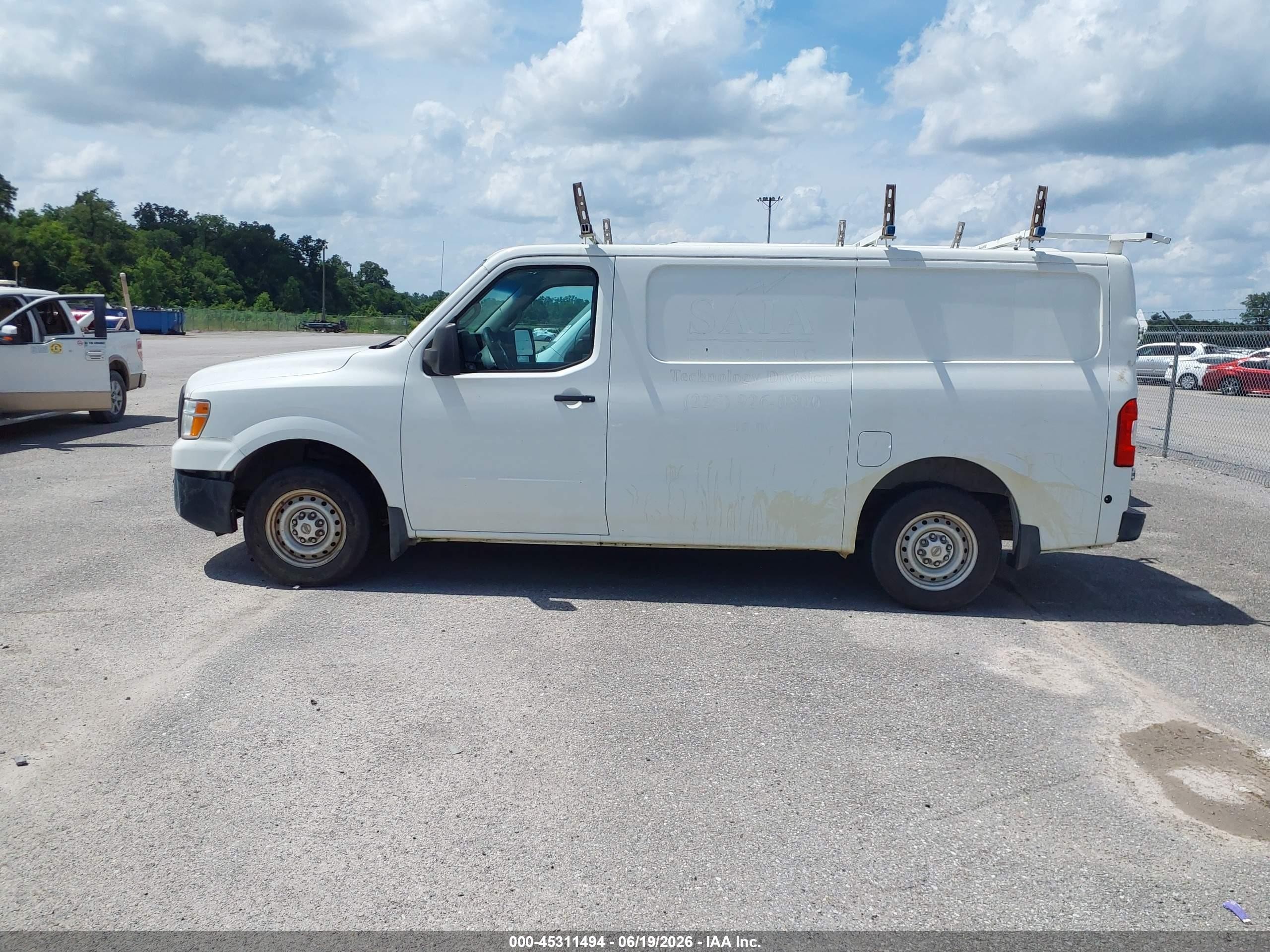2015 Nissan Nv Cargo Nv1500 S V6 White vin: 1N6BF0KL5FN807914