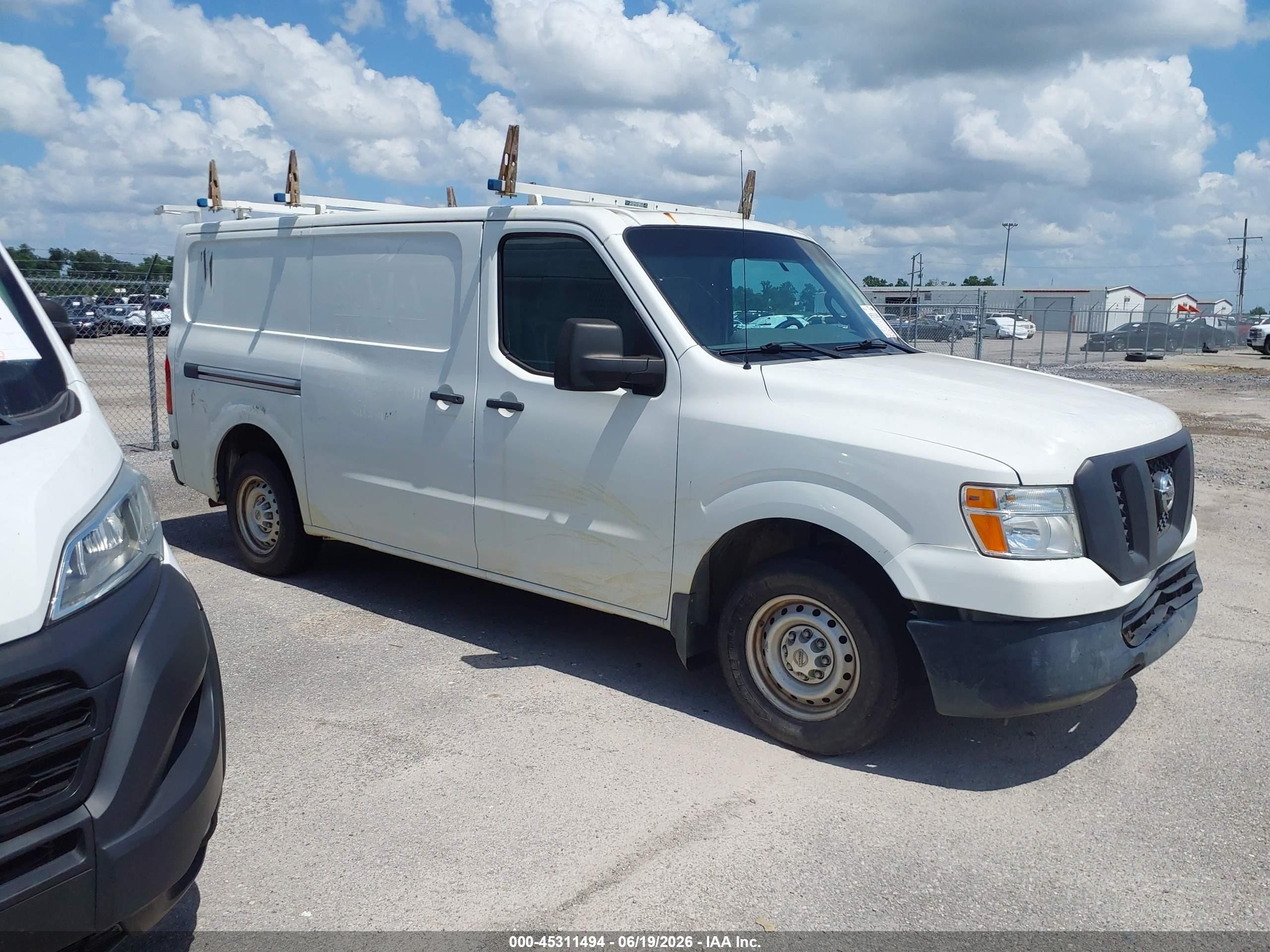 2015 Nissan Nv Cargo Nv1500 S V6 White vin: 1N6BF0KL5FN807914