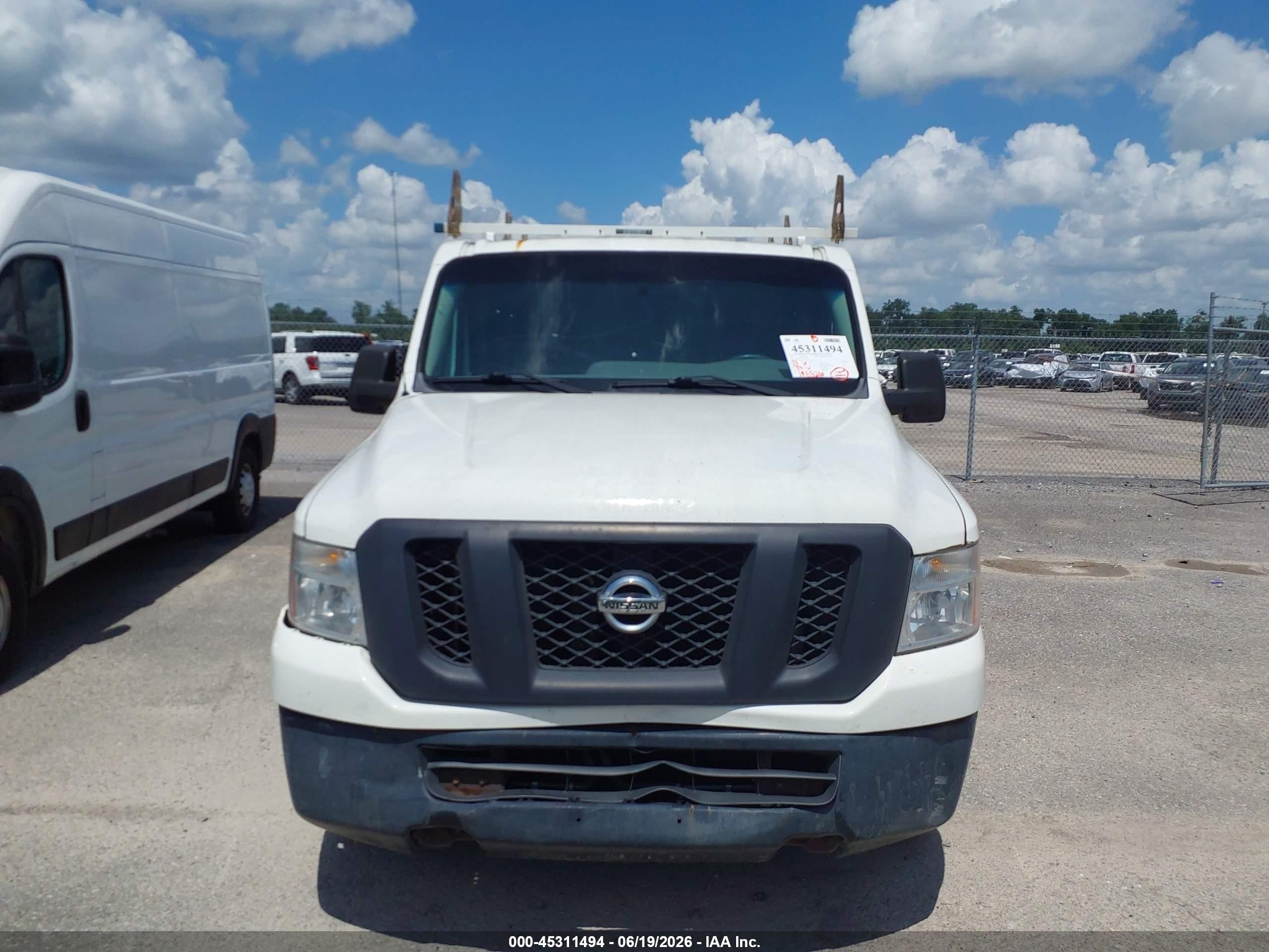2015 Nissan Nv Cargo Nv1500 S V6 White vin: 1N6BF0KL5FN807914