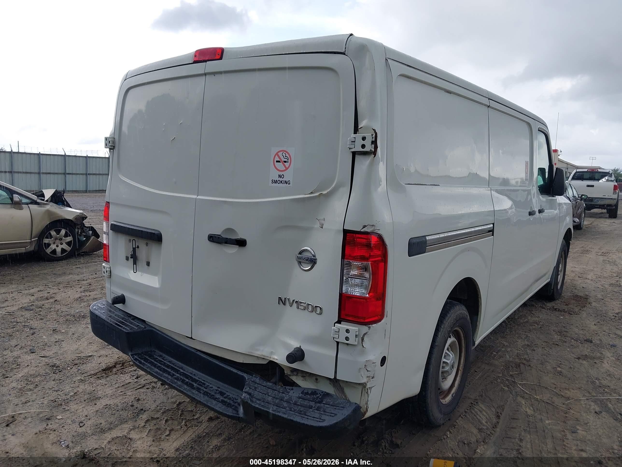 2013 Nissan Nv Cargo Nv1500 S V6 White vin: 1N6BF0KL6DN114413