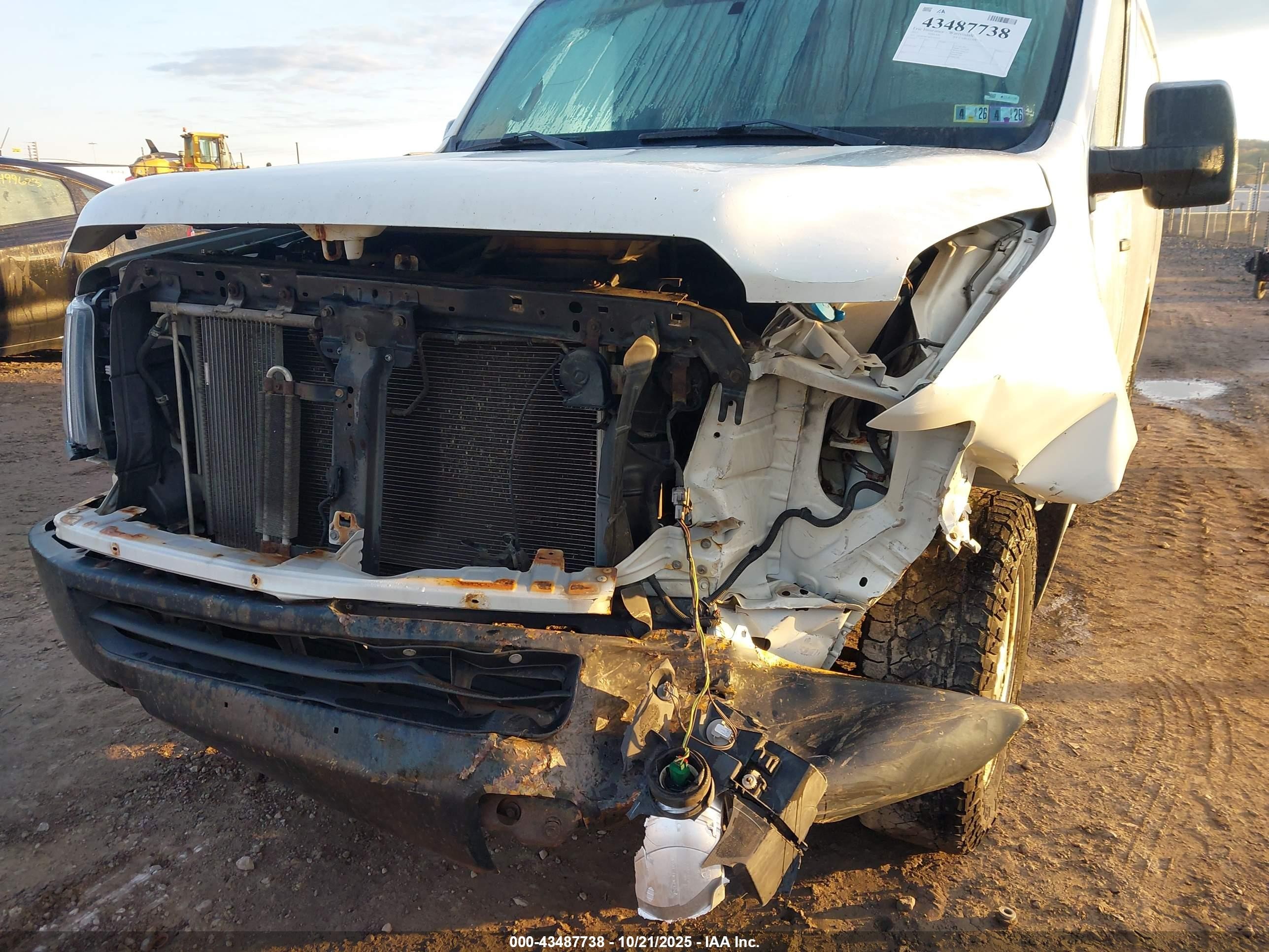2013 Nissan Nv Cargo Nv1500 S V6 White vin: 1N6BF0KL8DN101629
