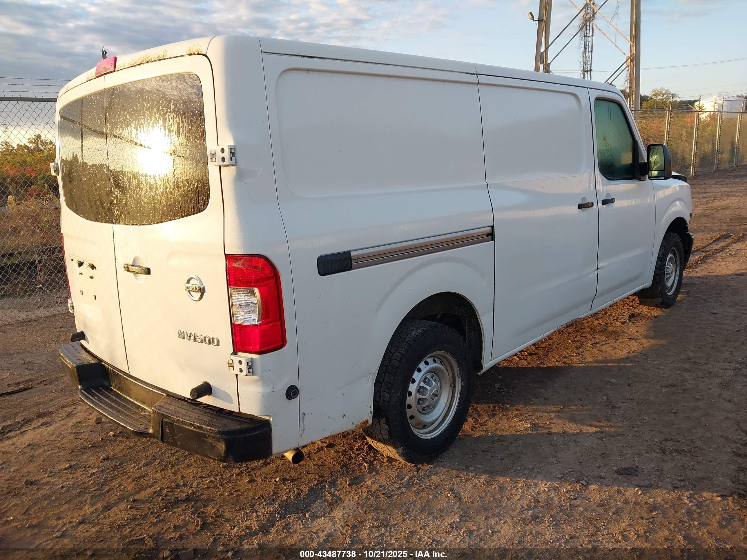 2013 Nissan Nv Cargo Nv1500 S V6 White vin: 1N6BF0KL8DN101629