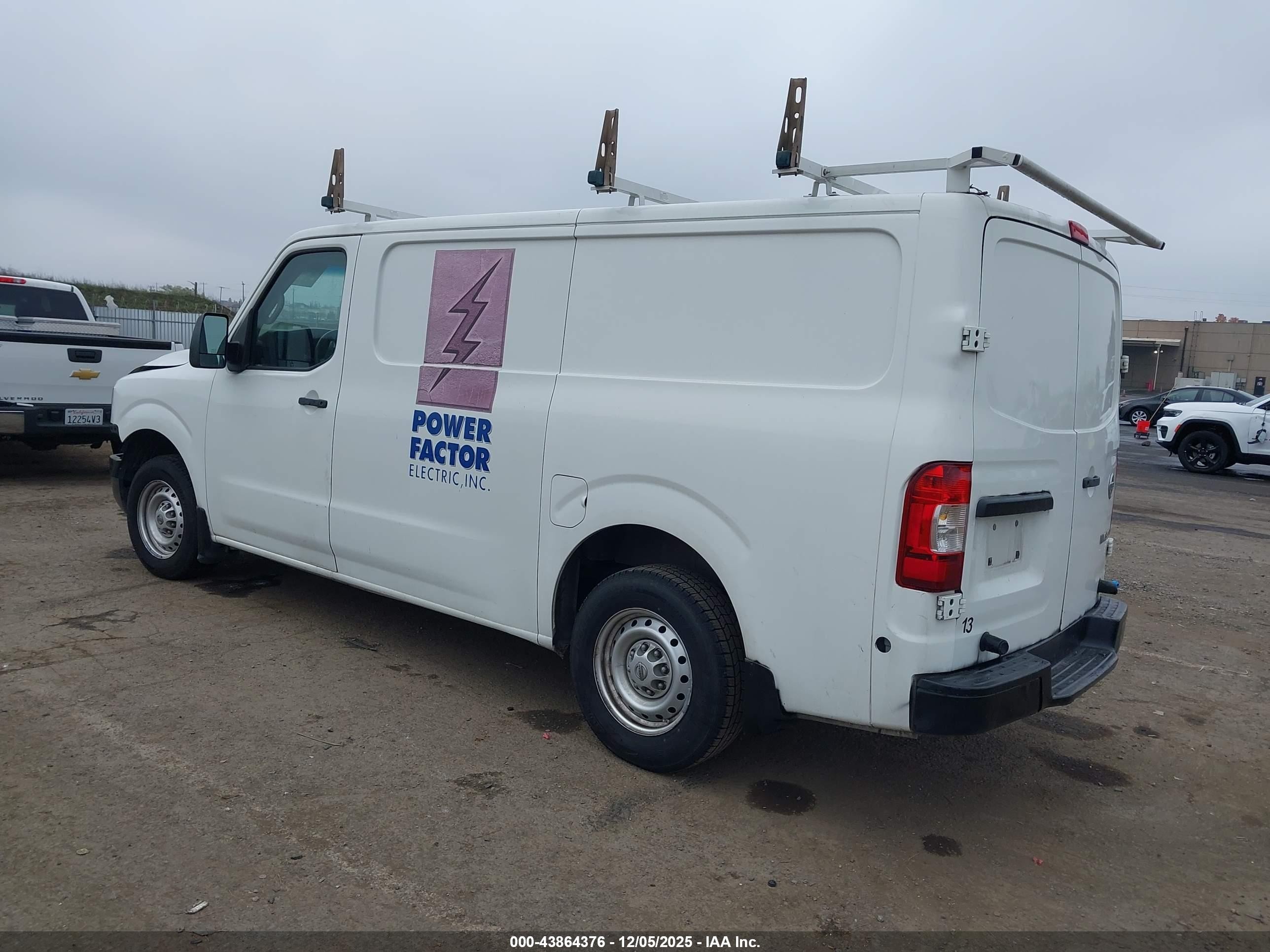2015 Nissan Nv Cargo Nv1500 S V6 White vin: 1N6BF0KL9FN807270