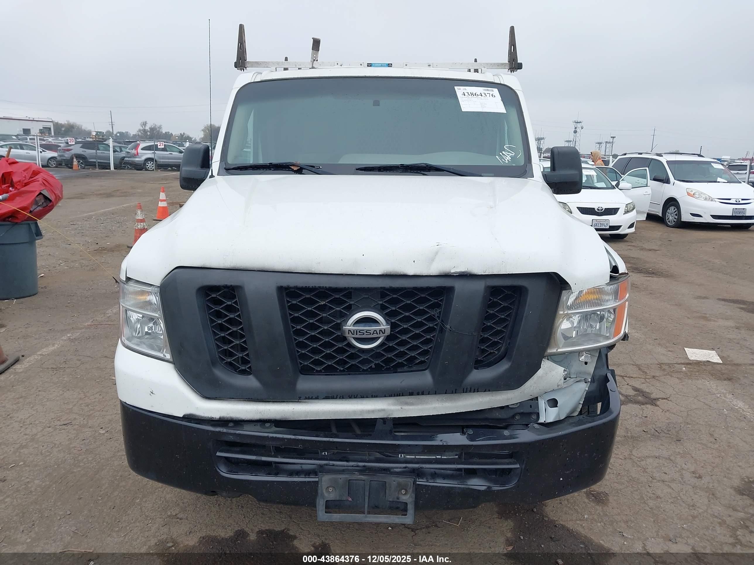 2015 Nissan Nv Cargo Nv1500 S V6 White vin: 1N6BF0KL9FN807270