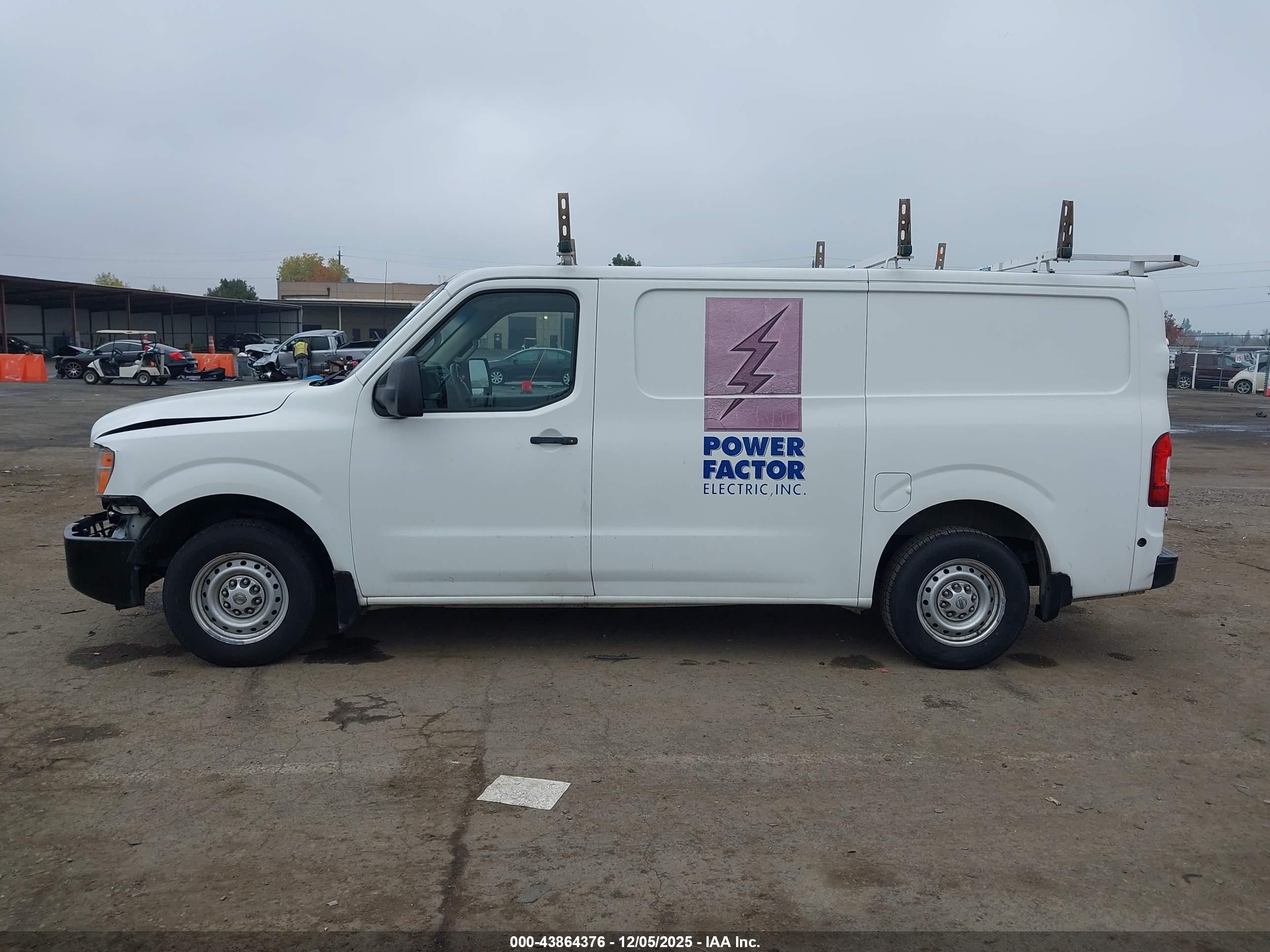 2015 Nissan Nv Cargo Nv1500 S V6 White vin: 1N6BF0KL9FN807270
