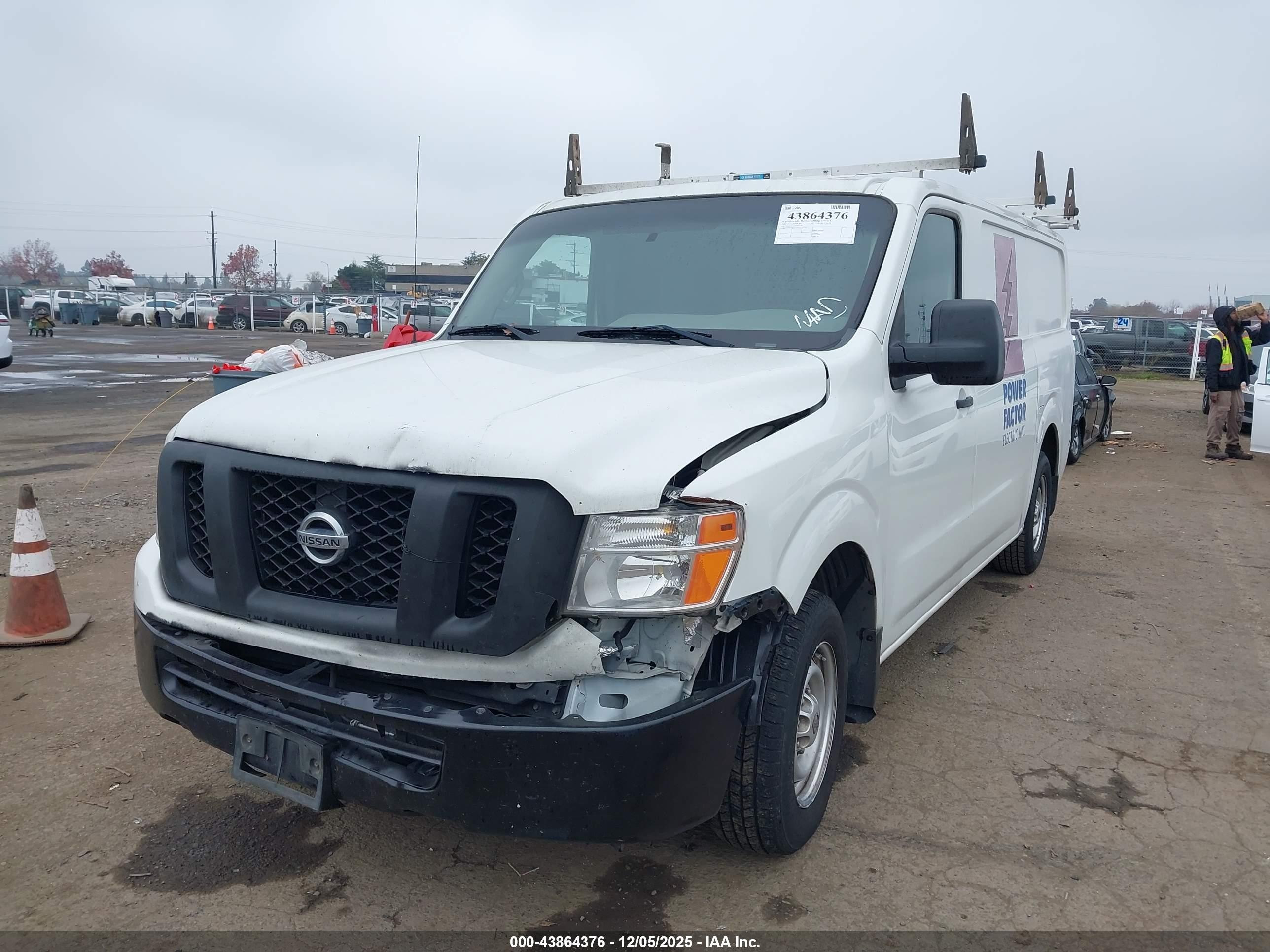 2015 Nissan Nv Cargo Nv1500 S V6 White vin: 1N6BF0KL9FN807270