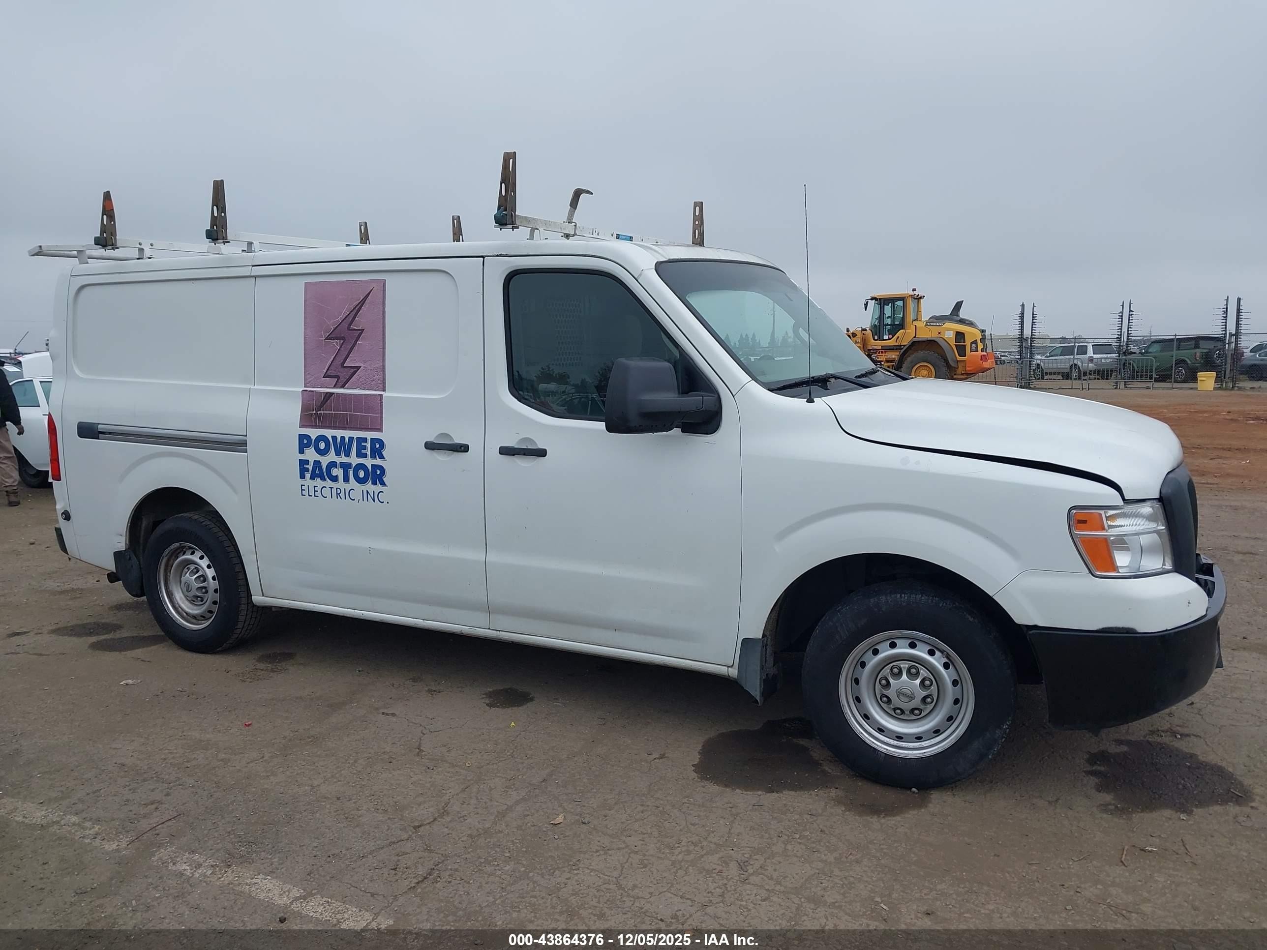 2015 Nissan Nv Cargo Nv1500 S V6 White vin: 1N6BF0KL9FN807270