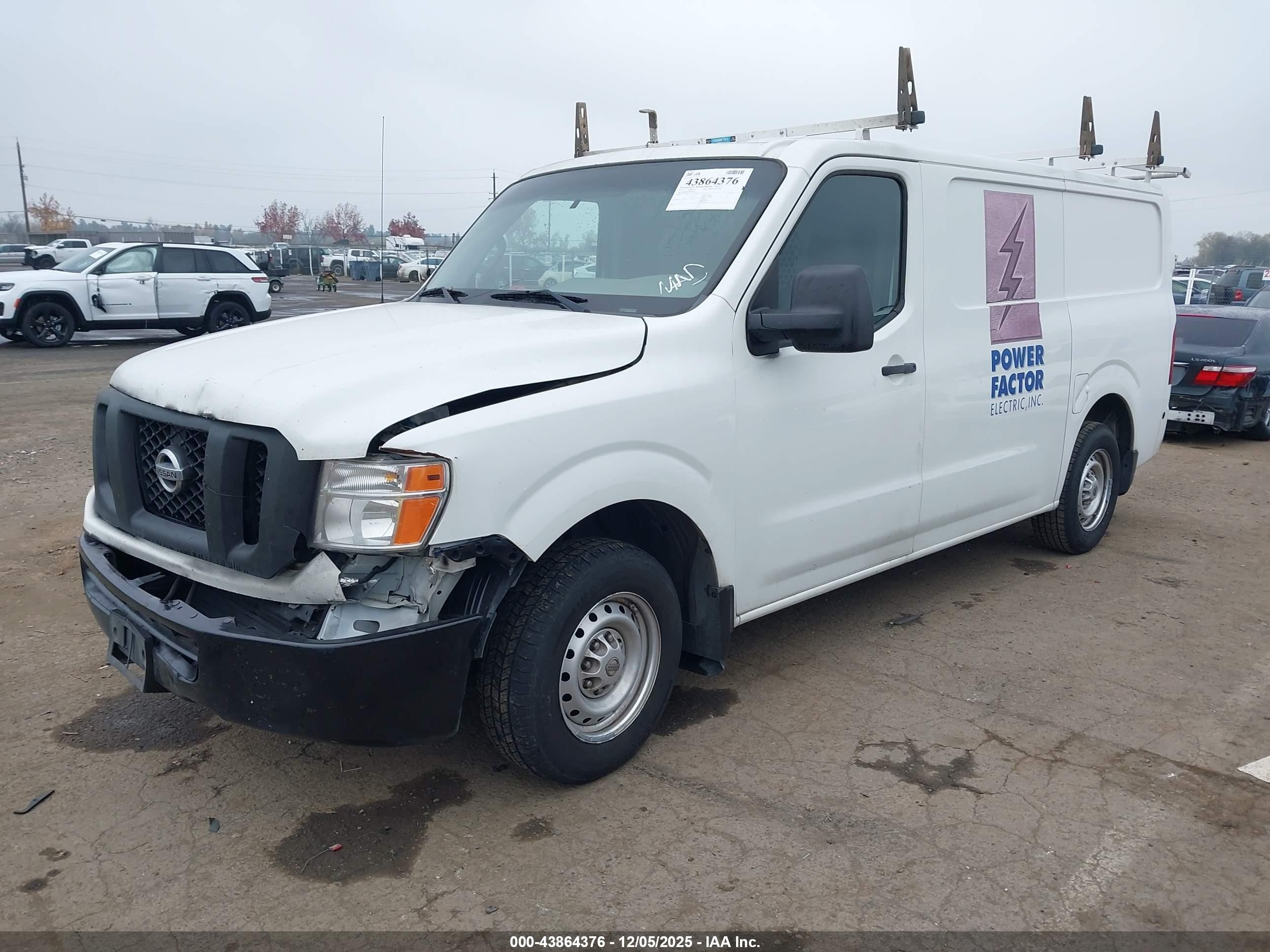 2015 Nissan Nv Cargo Nv1500 S V6 White vin: 1N6BF0KL9FN807270
