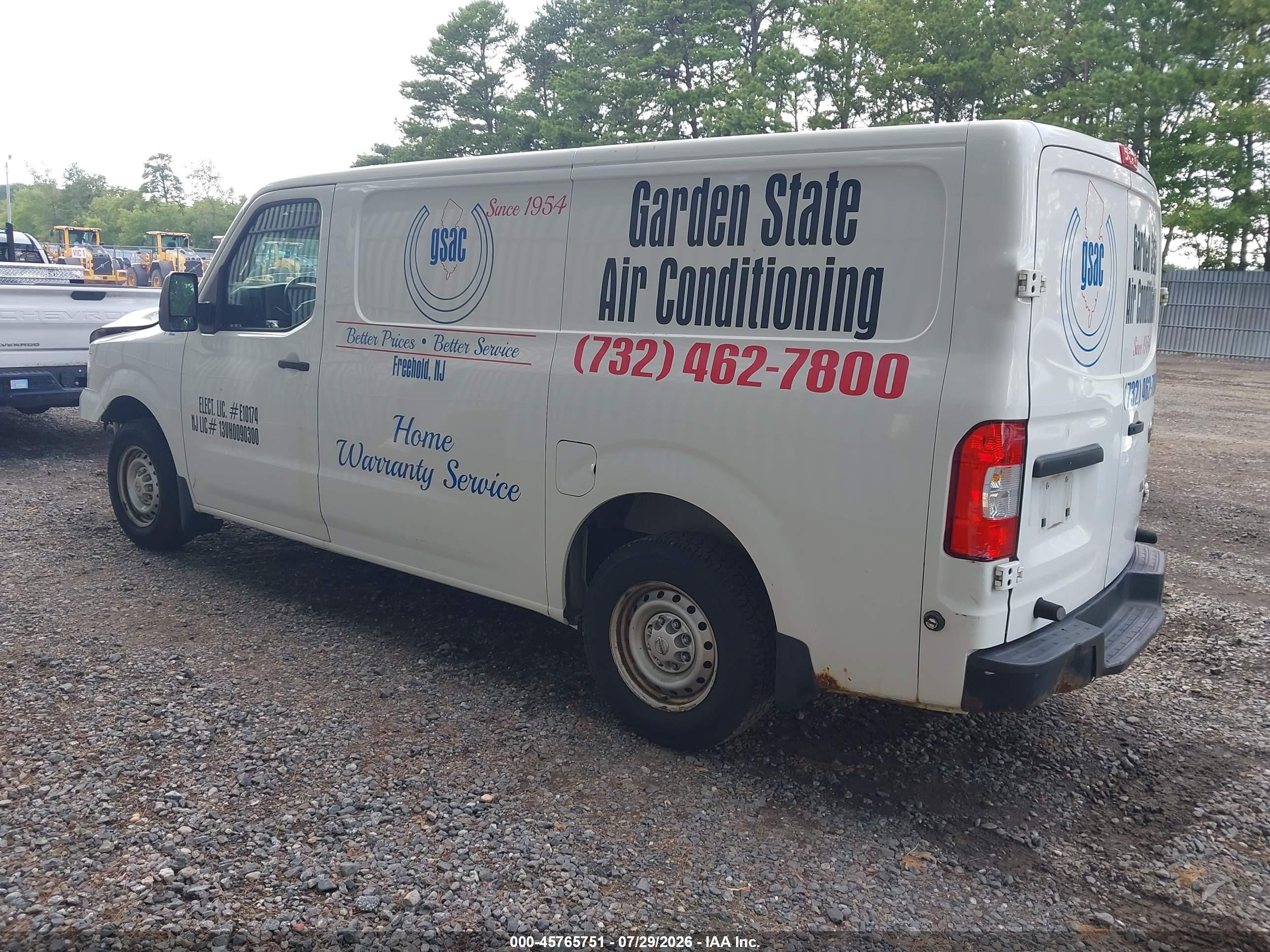 2014 Nissan Nv Cargo Nv1500 S V6 White vin: 1N6BF0KLXEN103447