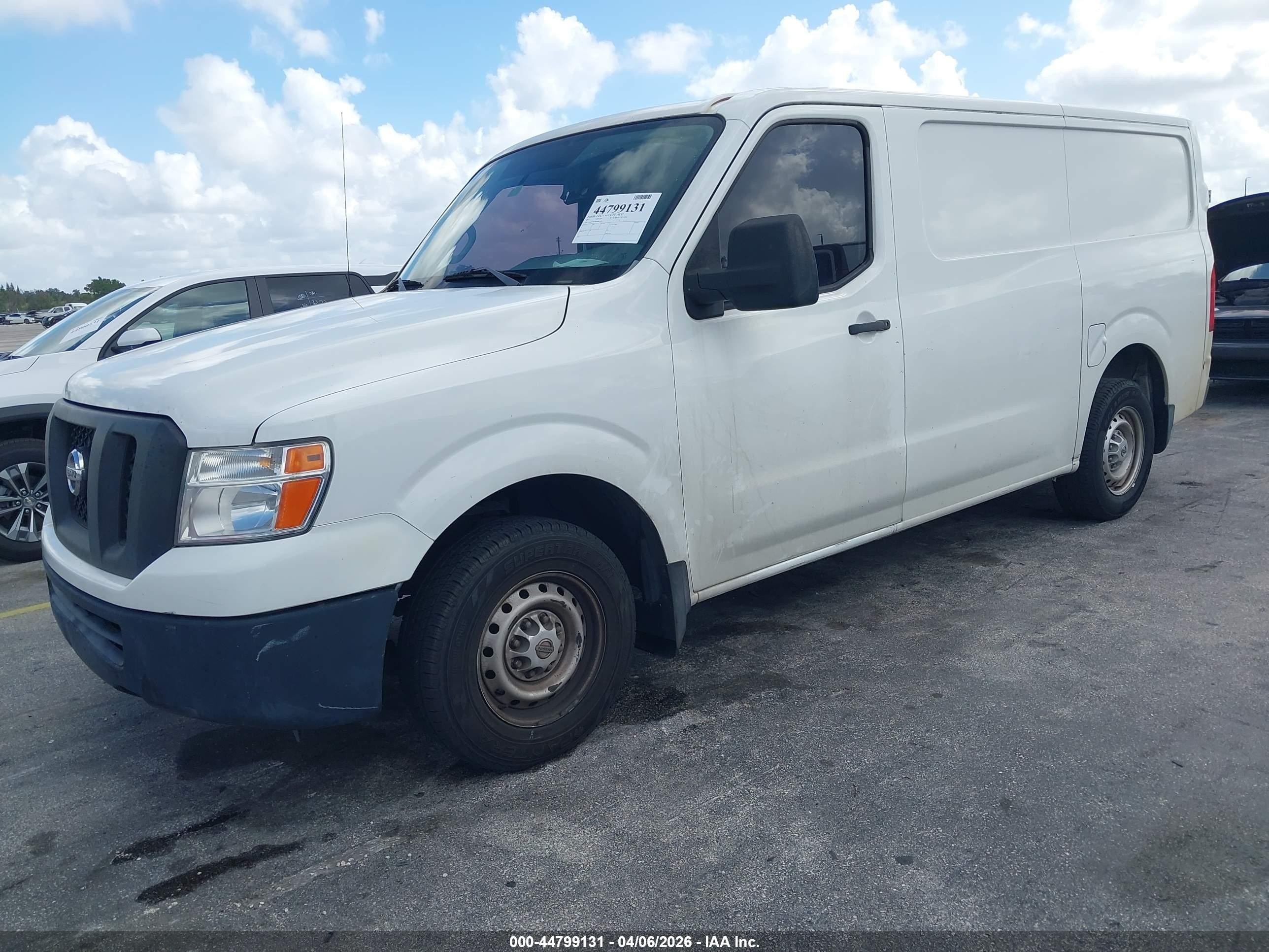 2015 Nissan Nv Cargo Nv1500 S V6 White vin: 1N6BF0KLXFN801414