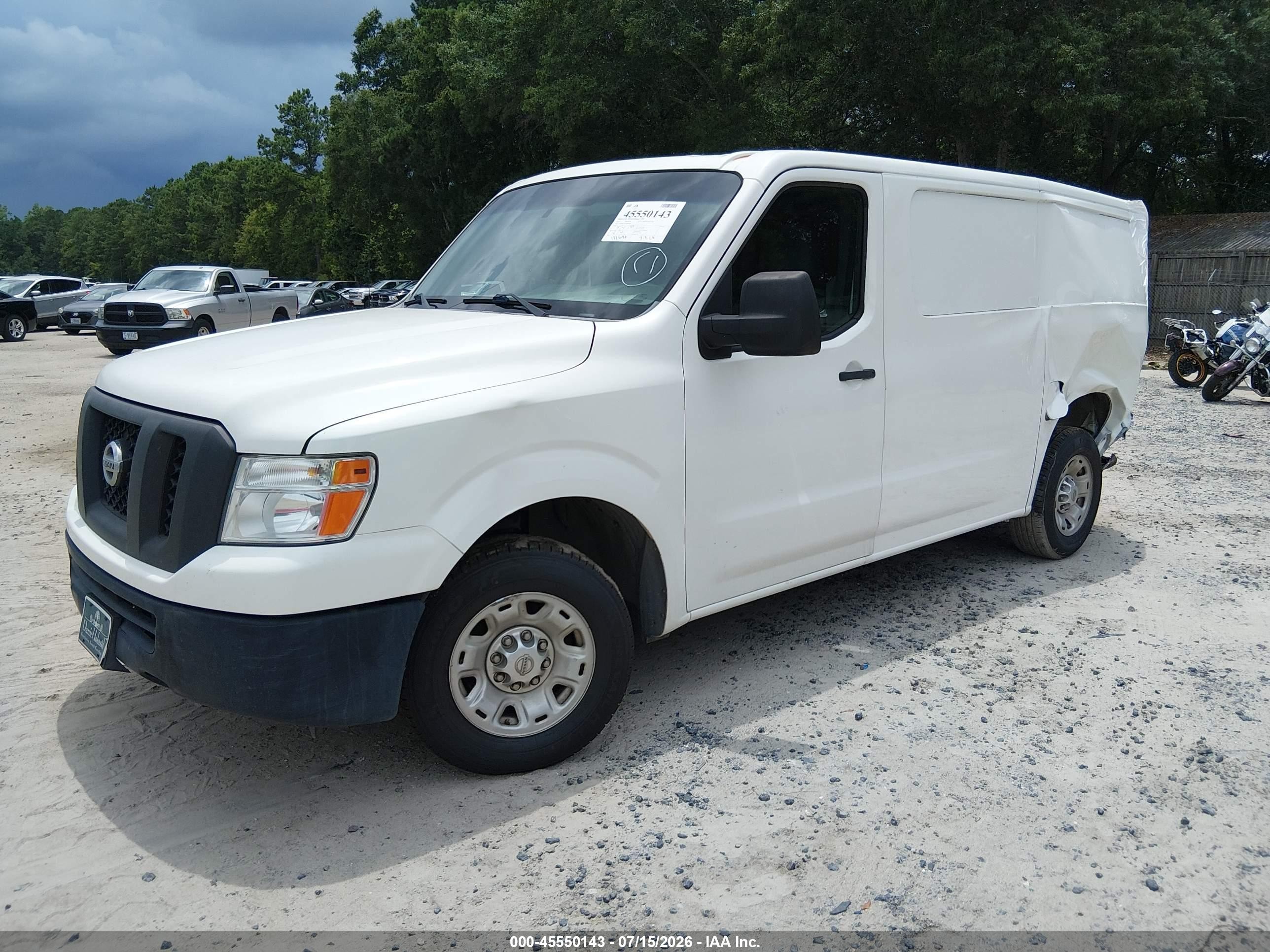 2015 Nissan Nv Cargo Nv1500 Sv V6 White vin: 1N6BF0KM1FN806865