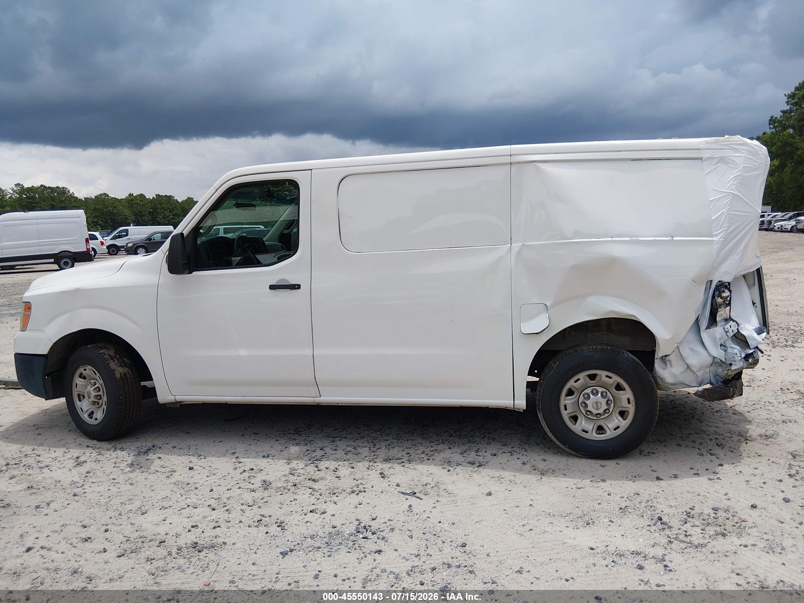 2015 Nissan Nv Cargo Nv1500 Sv V6 White vin: 1N6BF0KM1FN806865