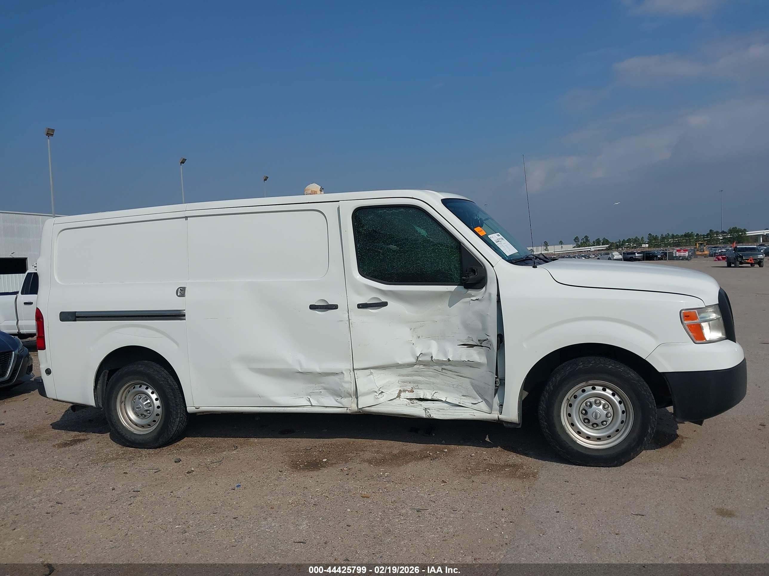 2013 Nissan Nv Cargo Nv1500 S V6 White vin: 1N6BF0KM2DN102963