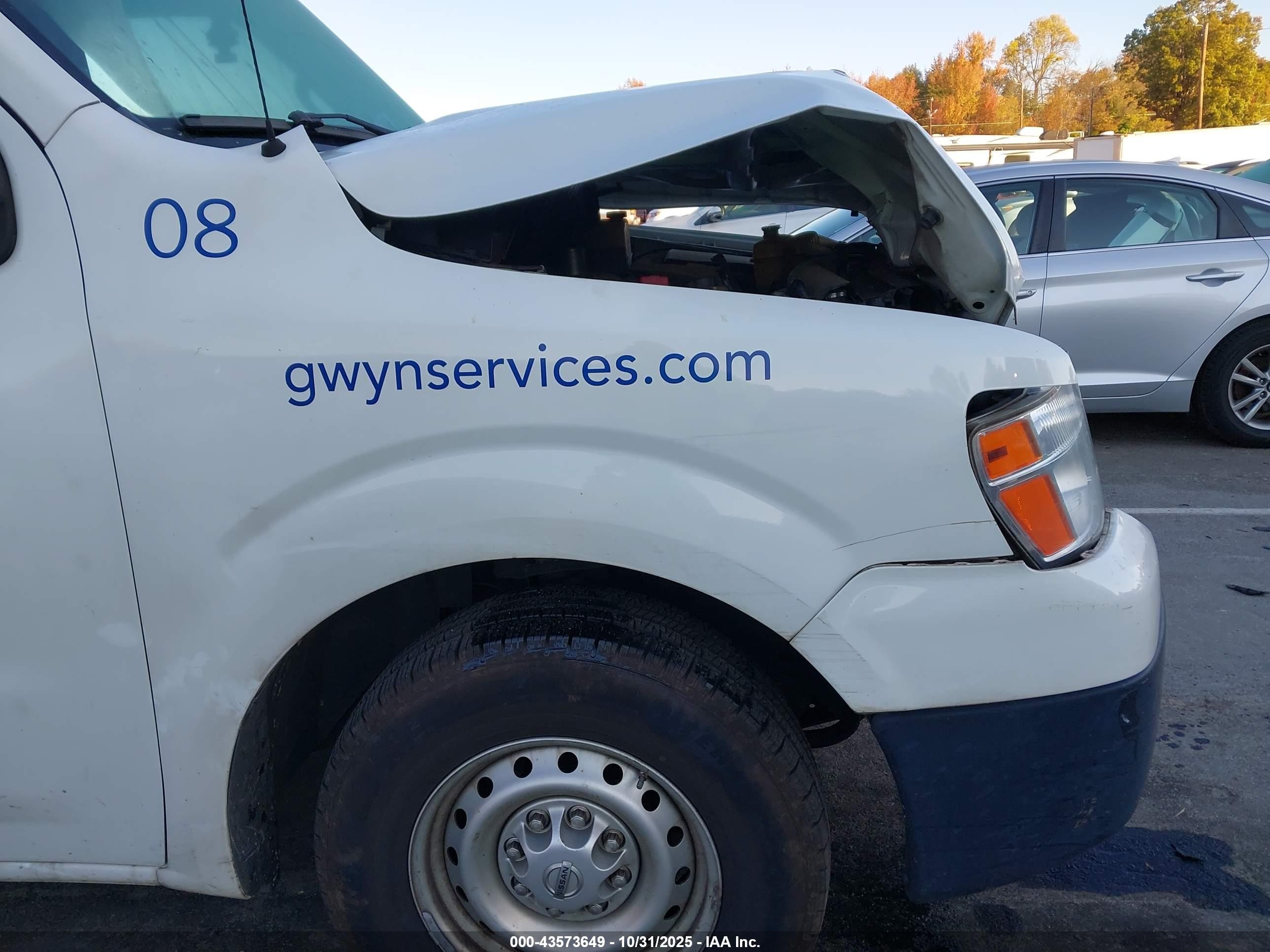 2013 Nissan Nv Cargo Nv1500 S V6 White vin: 1N6BF0KM2DN103692