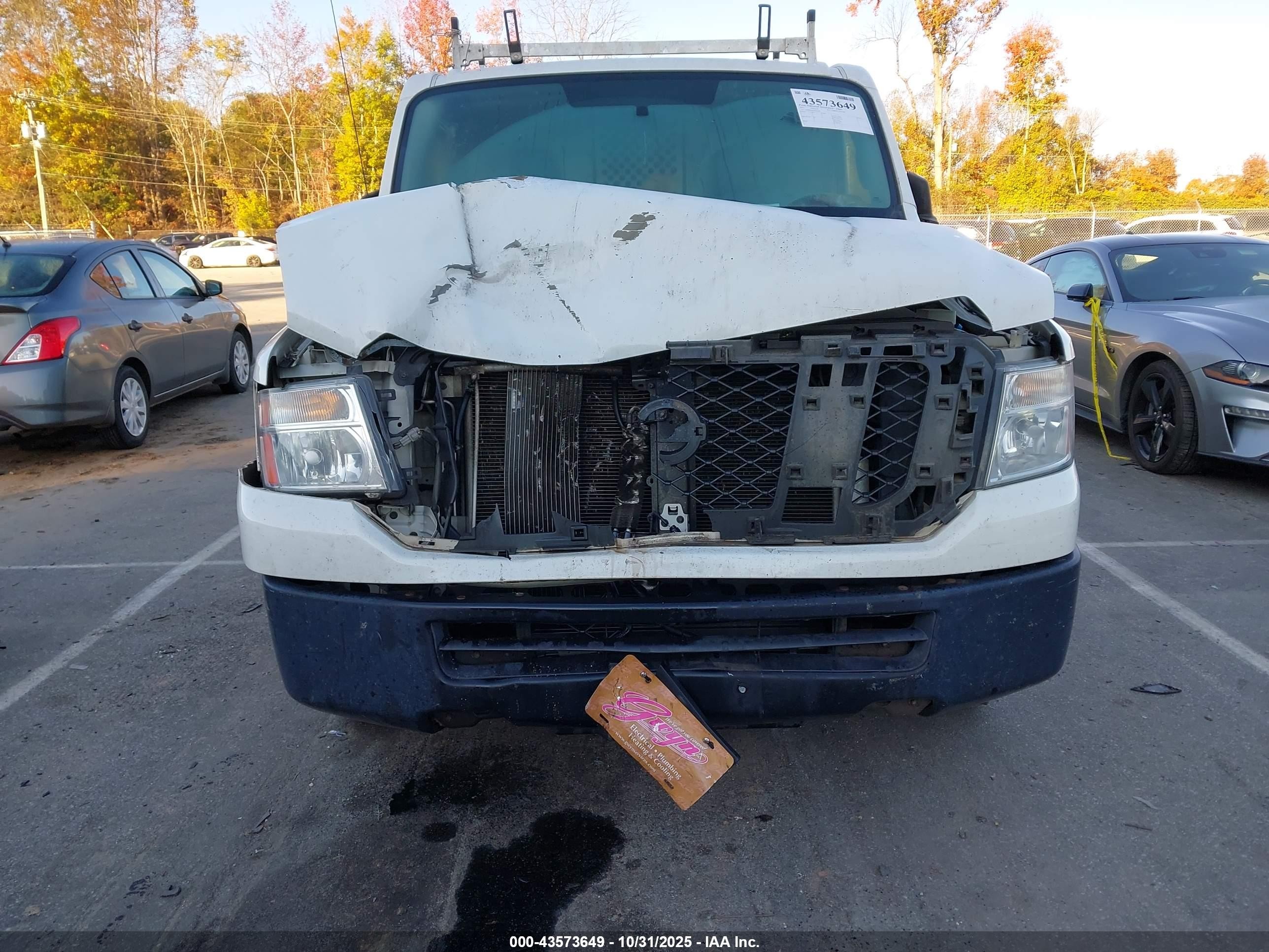 2013 Nissan Nv Cargo Nv1500 S V6 White vin: 1N6BF0KM2DN103692
