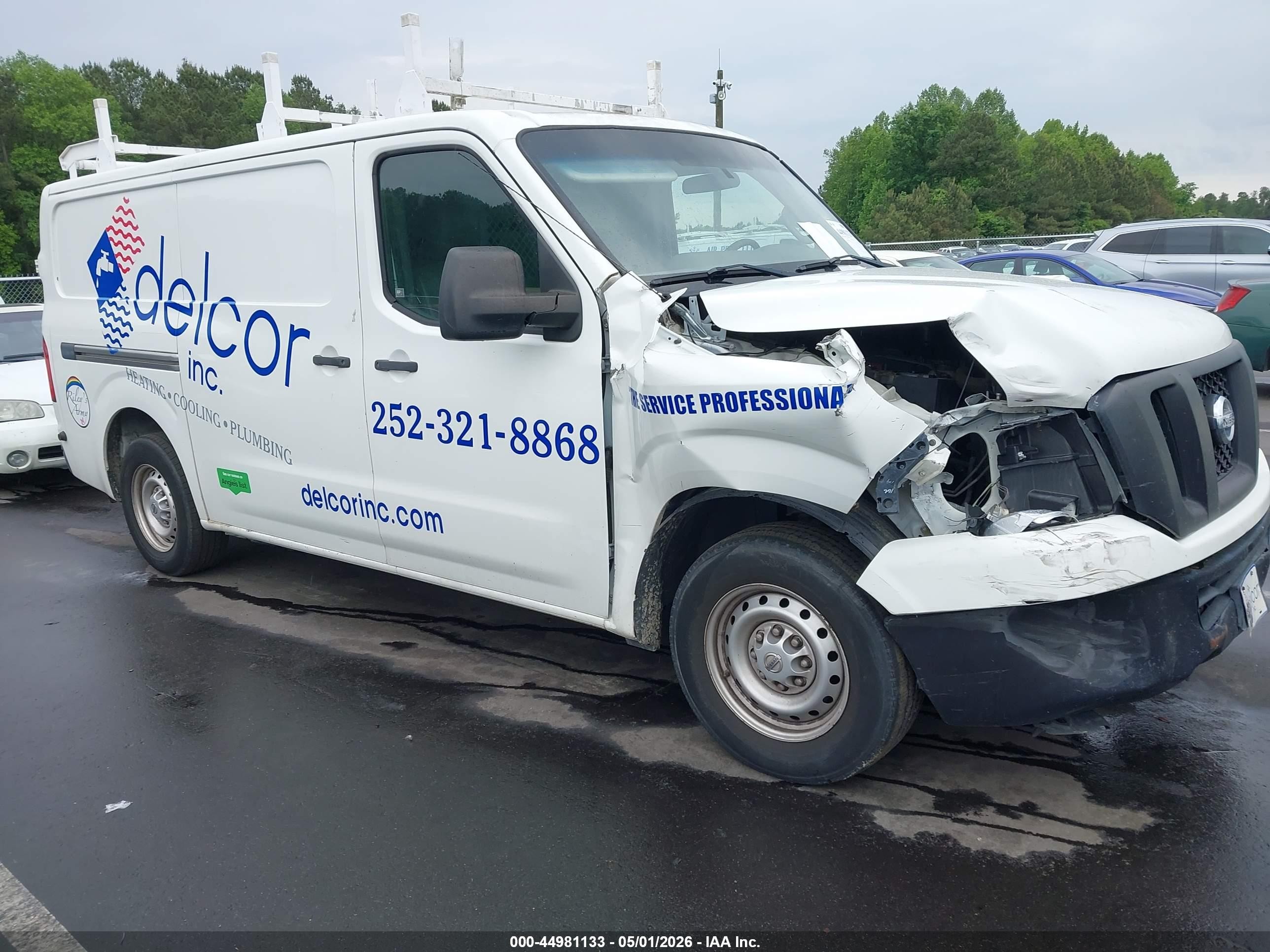 2013 Nissan Nv Cargo Nv1500 S V6 White vin: 1N6BF0KM5DN103606