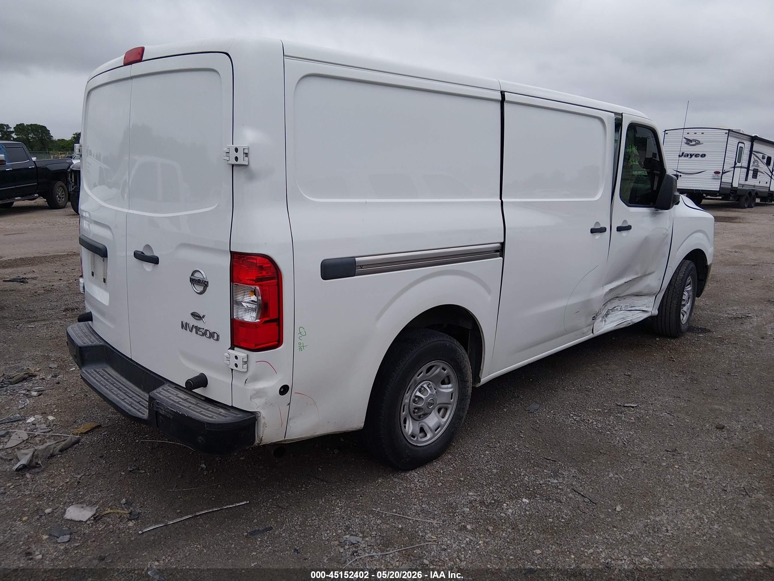 2018 Nissan Nv Cargo Nv1500 Sv V6 White vin: 1N6BF0KM6JN800004