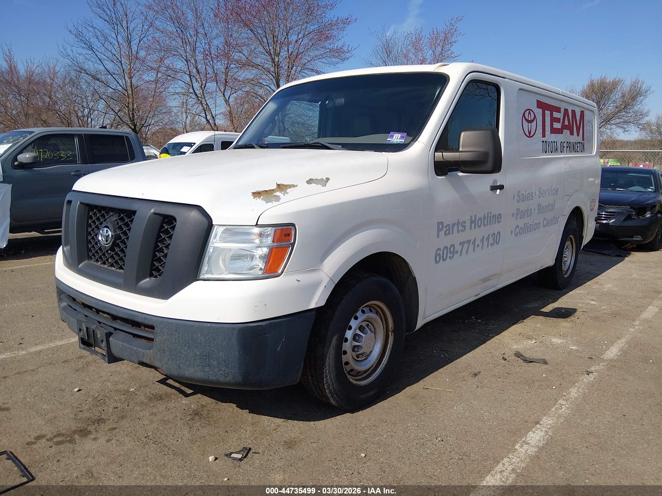 2012 Nissan Nv 1500 Nv1500 S V6 White vin: 1N6BF0KM7CN112368
