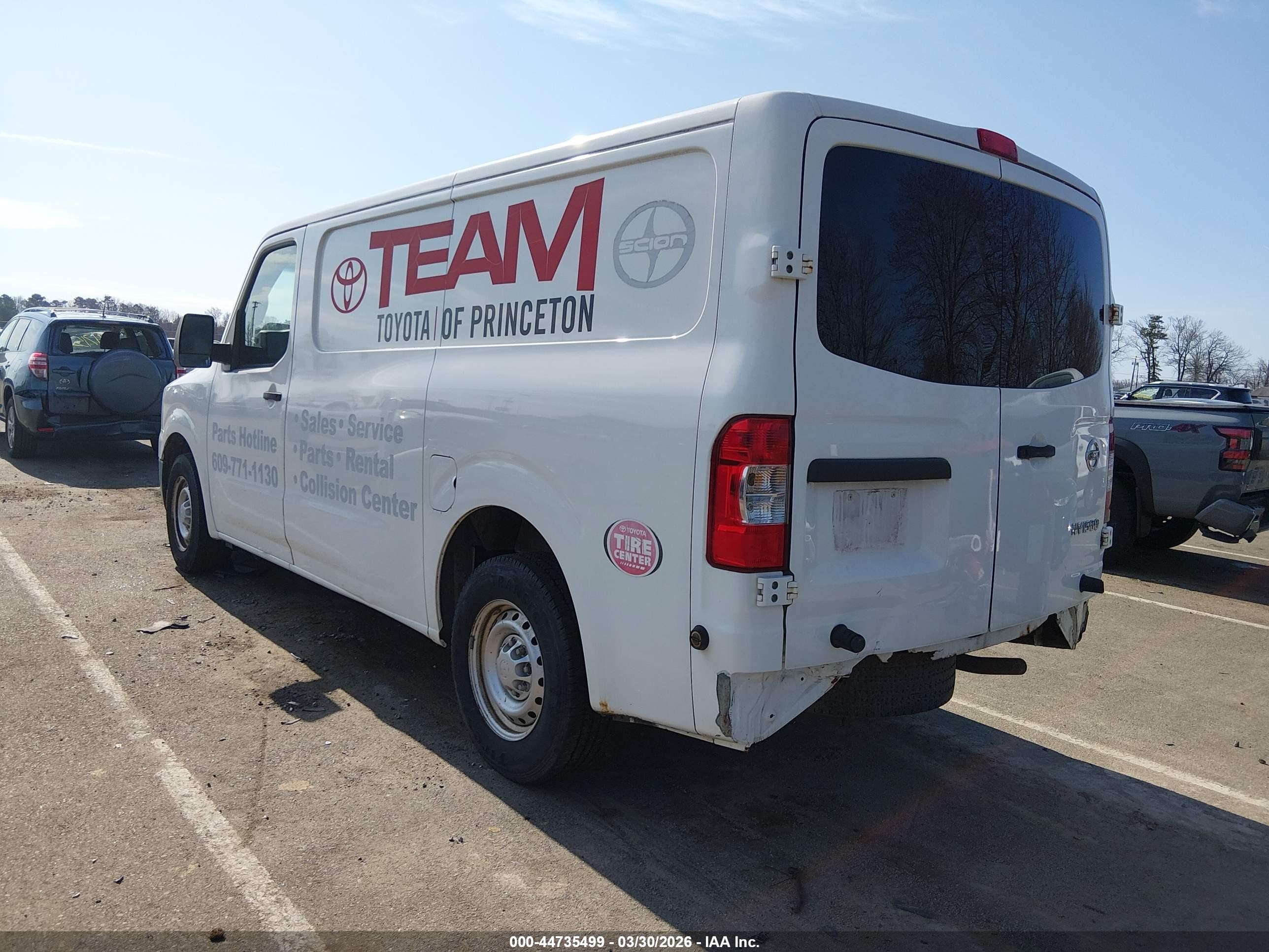 2012 Nissan Nv 1500 Nv1500 S V6 White vin: 1N6BF0KM7CN112368