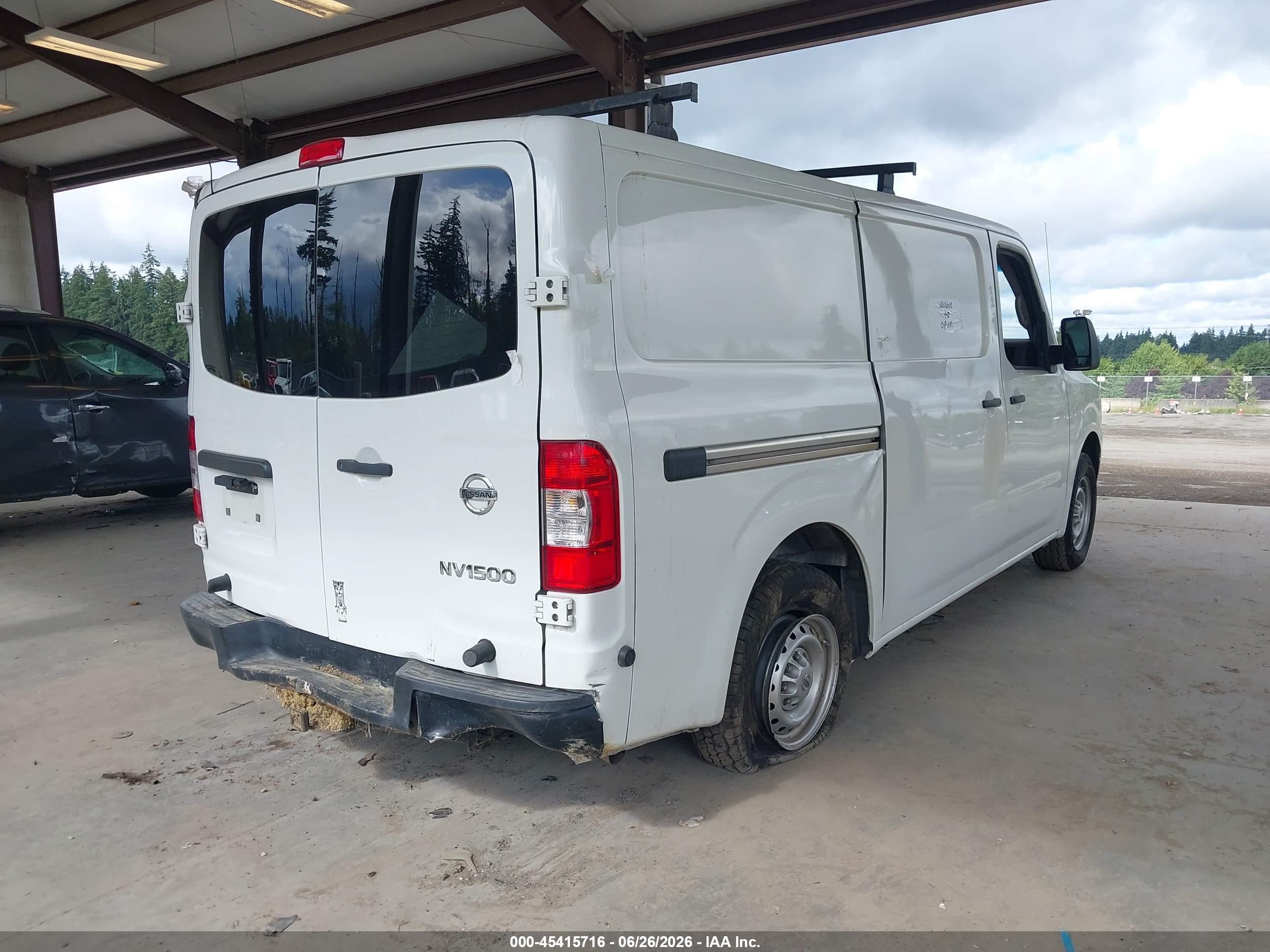 2014 Nissan Nv Cargo Nv1500 S V6/sv V6 Белый vin: 1N6BF0KM9EN103559