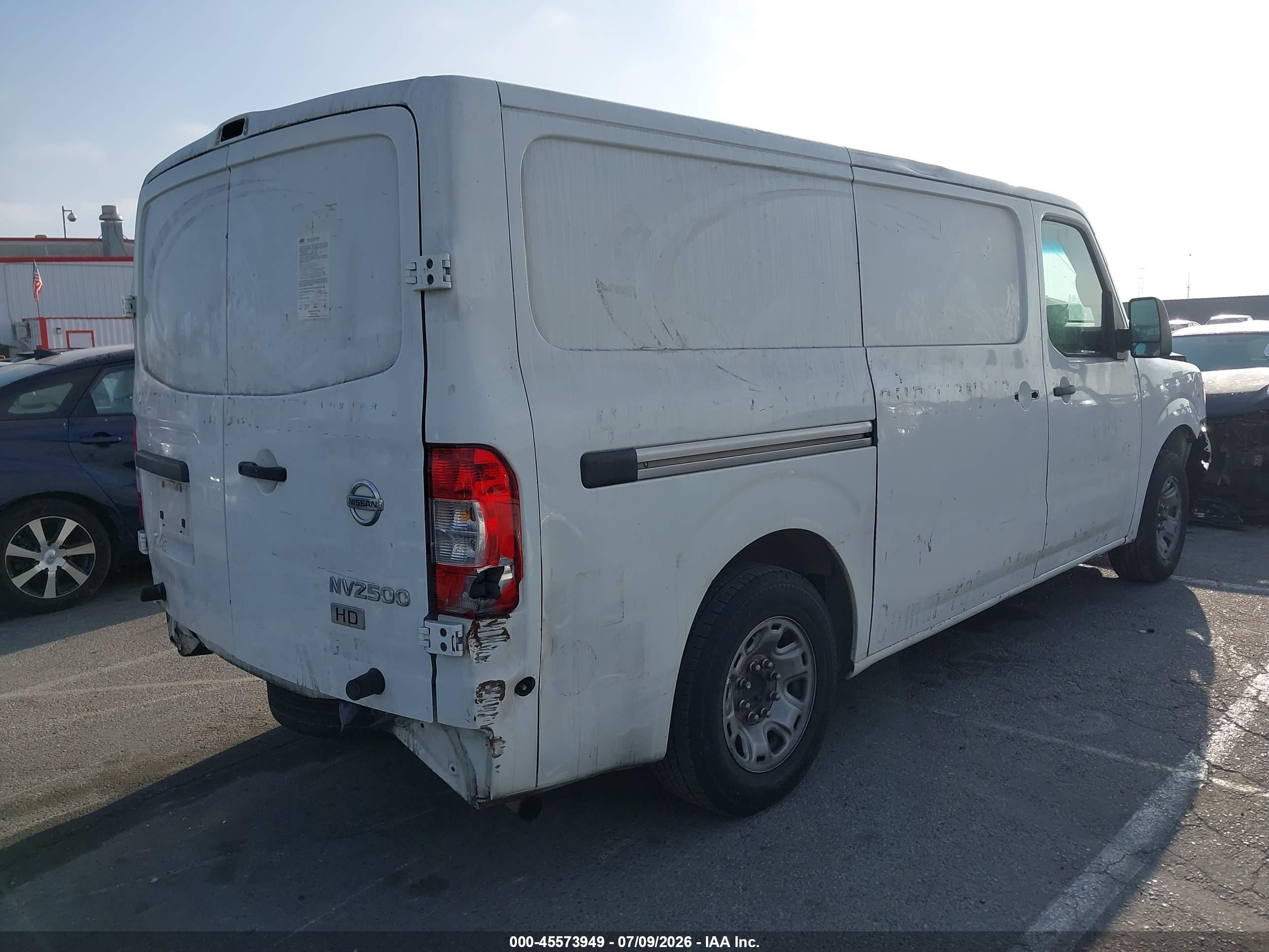 2015 Nissan Nv Cargo Nv2500 Hd Sv V6 White vin: 1N6BF0KX2FN808442