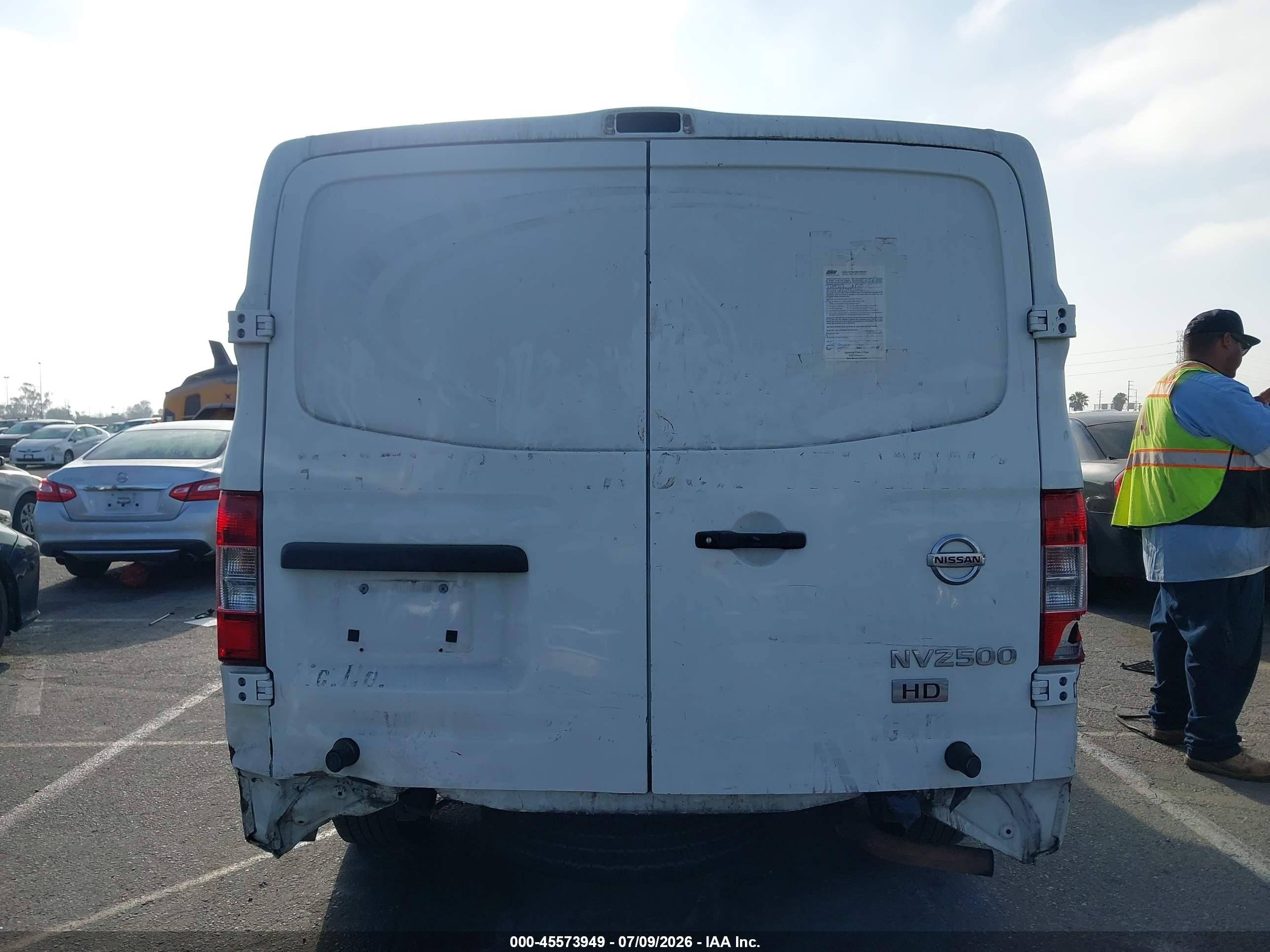 2015 Nissan Nv Cargo Nv2500 Hd Sv V6 White vin: 1N6BF0KX2FN808442