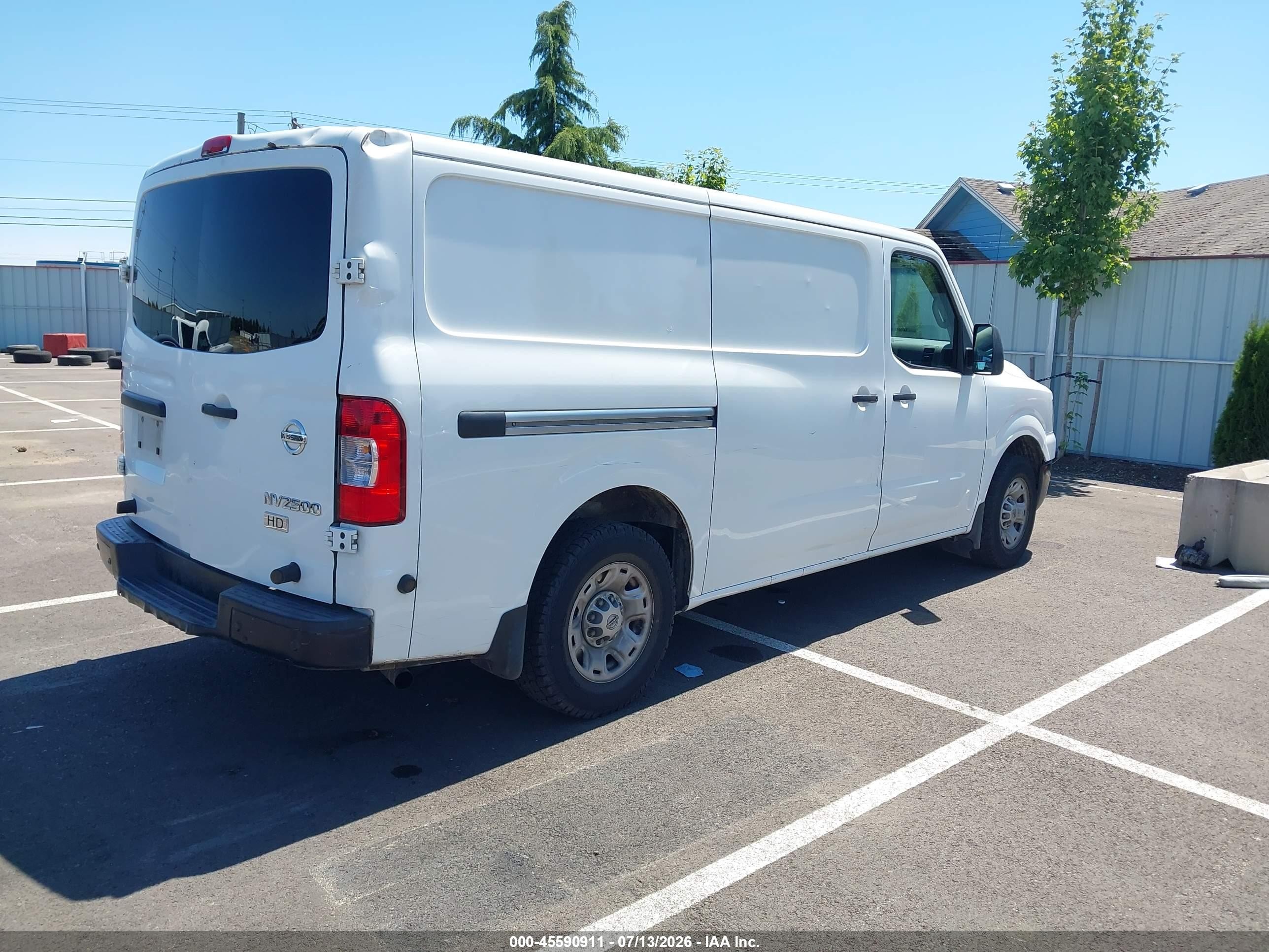 2015 Nissan Nv Cargo Nv2500 Hd Sv V6 White vin: 1N6BF0KY1FN809106