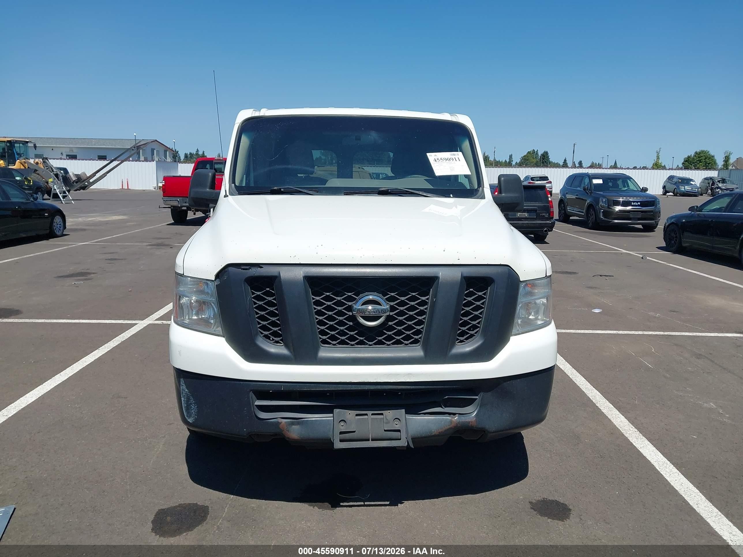 2015 Nissan Nv Cargo Nv2500 Hd Sv V6 White vin: 1N6BF0KY1FN809106