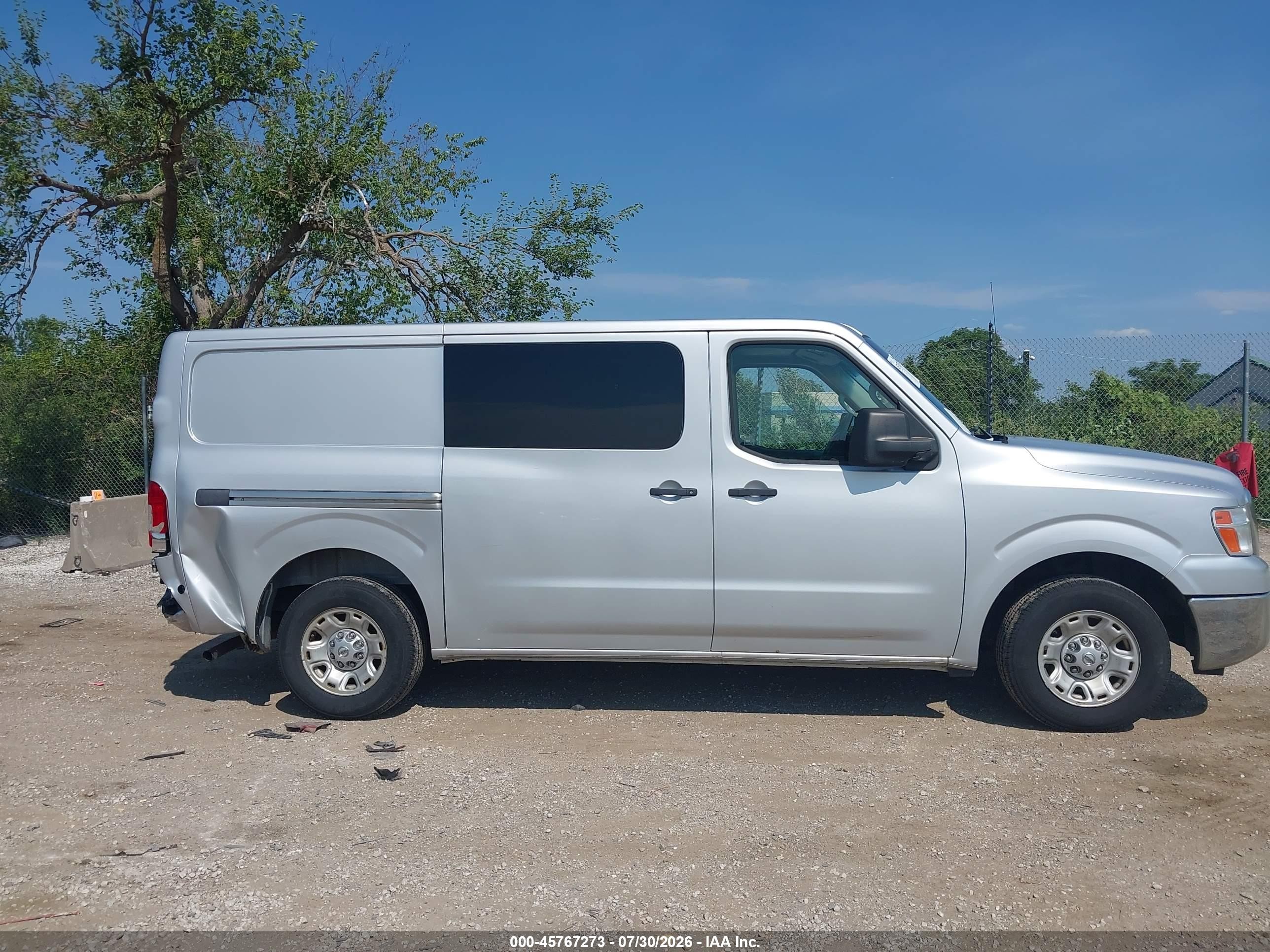 2013 Nissan Nv Cargo Nv2500 Hd Sv V6 Silver vin: 1N6BF0KY6DN105092
