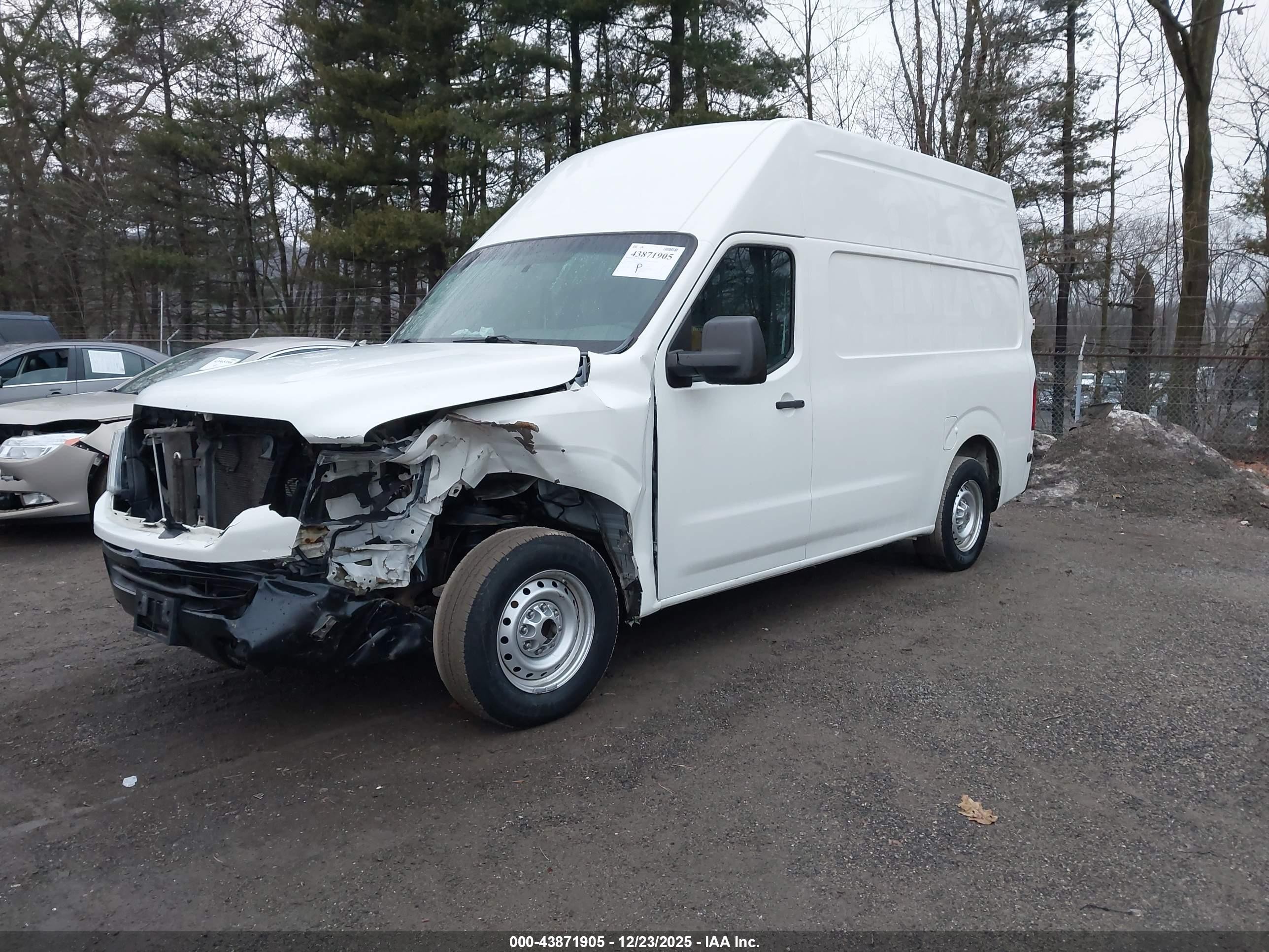 2015 Nissan Nv Cargo Nv2500 Hd S V6/sl V6/sv V6 Белый vin: 1N6BF0LX0FN801052