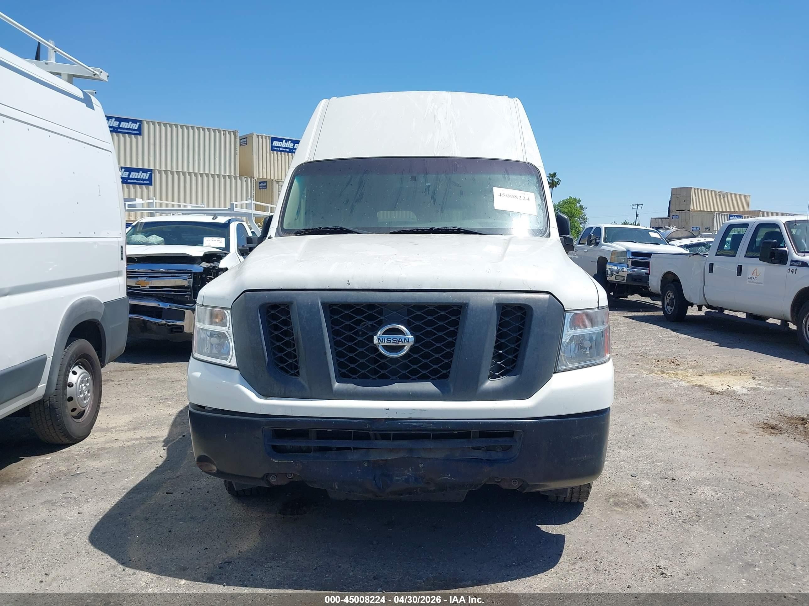 2013 Nissan Nv Cargo Nv2500 Hd S V6 White vin: 1N6BF0LX1DN103949