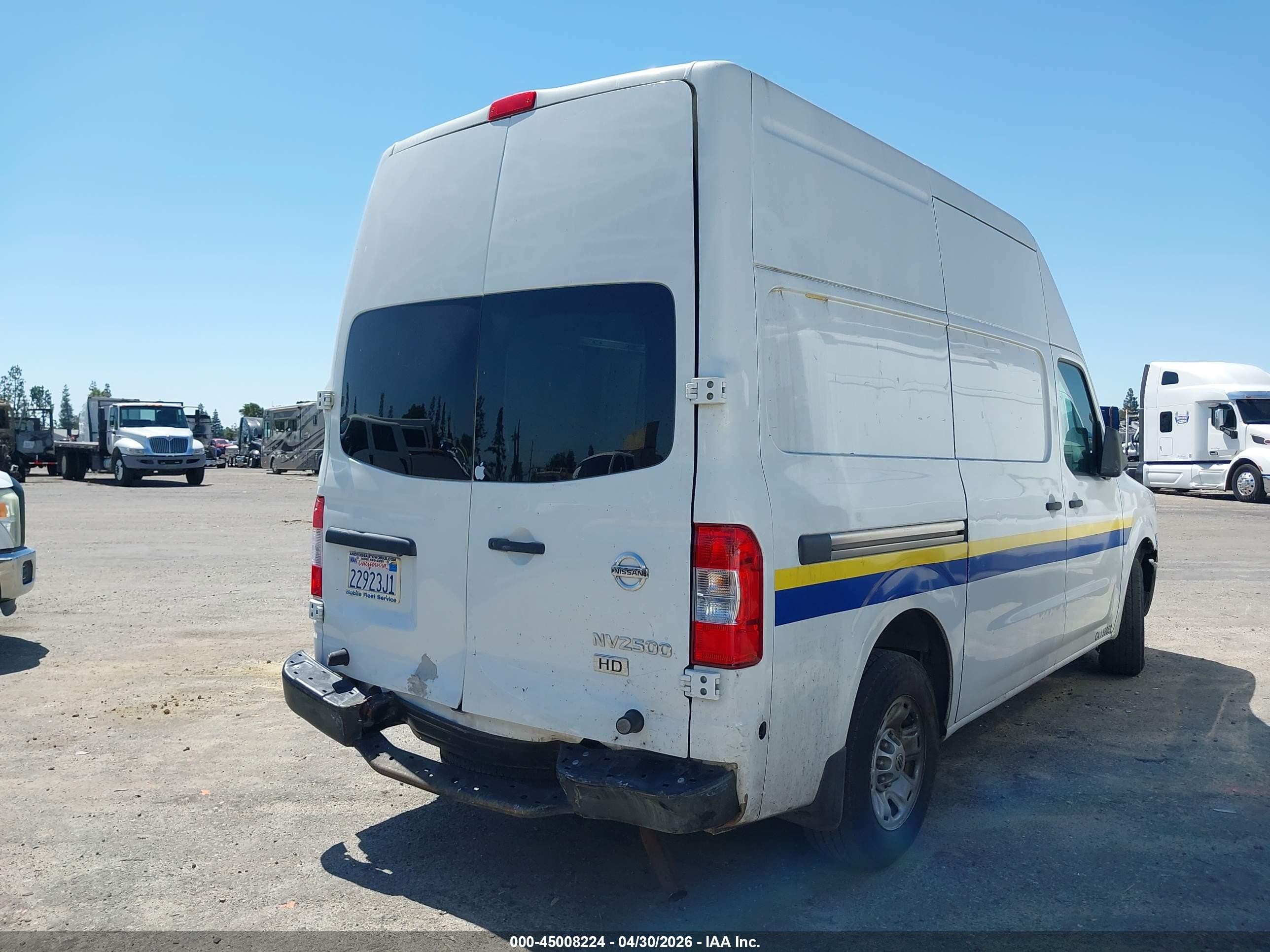 2013 Nissan Nv Cargo Nv2500 Hd S V6 White vin: 1N6BF0LX1DN103949