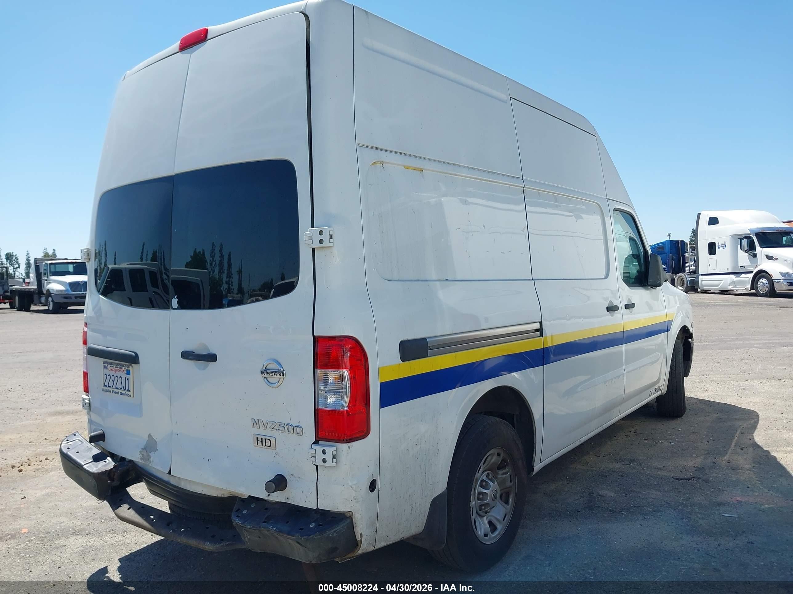 2013 Nissan Nv Cargo Nv2500 Hd S V6 White vin: 1N6BF0LX1DN103949