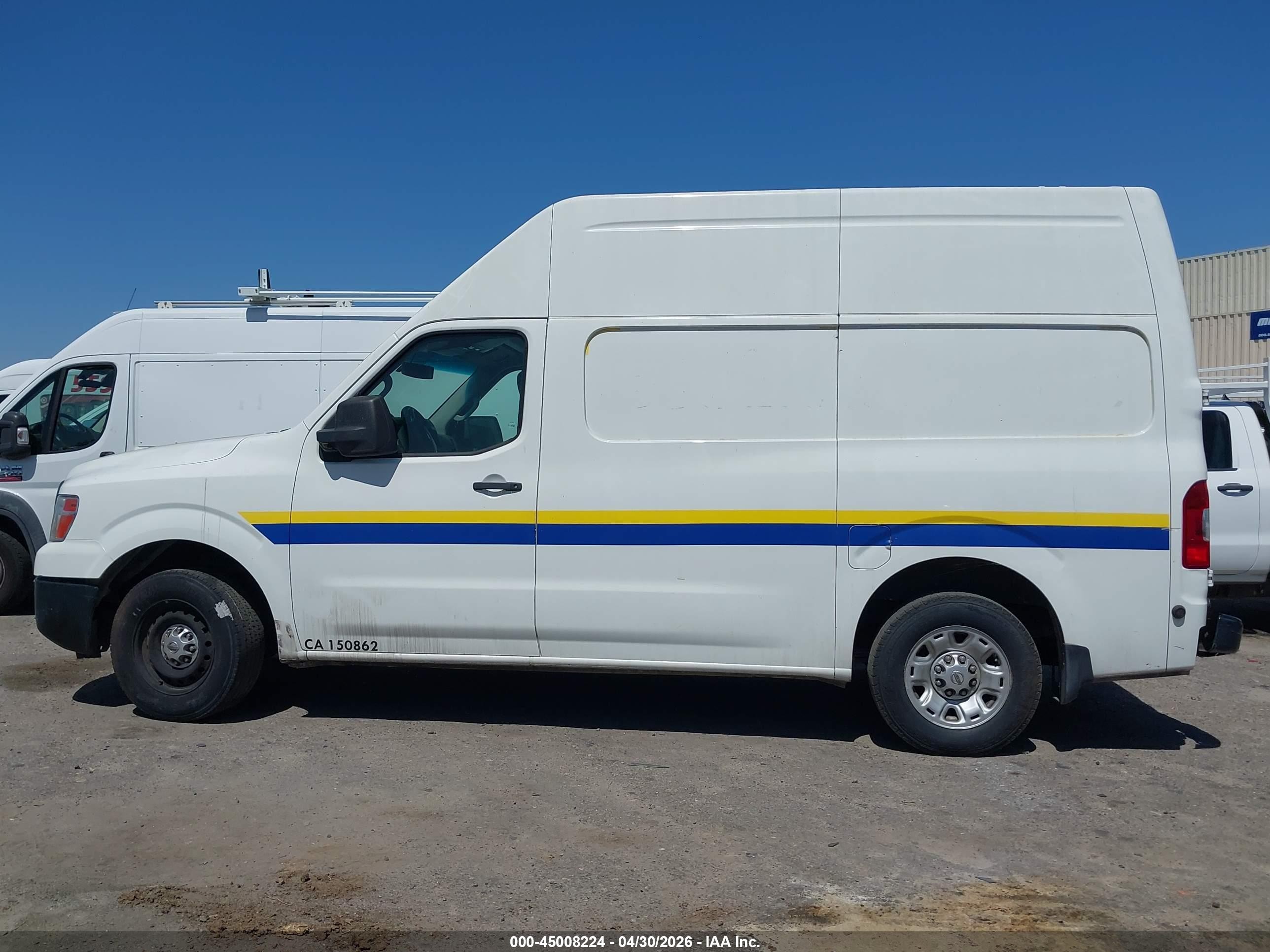 2013 Nissan Nv Cargo Nv2500 Hd S V6 White vin: 1N6BF0LX1DN103949