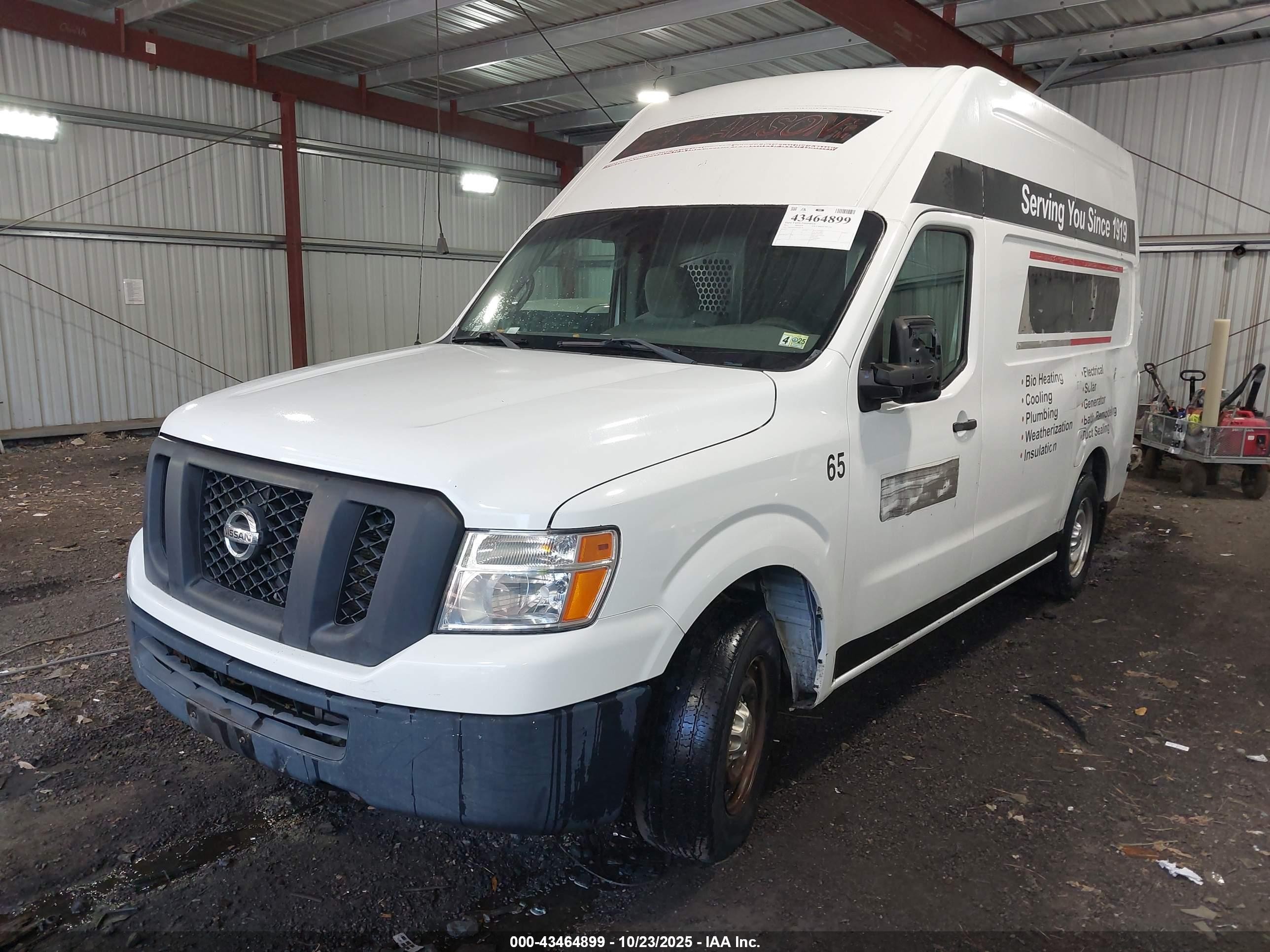 2014 Nissan Nv Cargo Nv2500 Hd S V6 White vin: 1N6BF0LX1EN107128