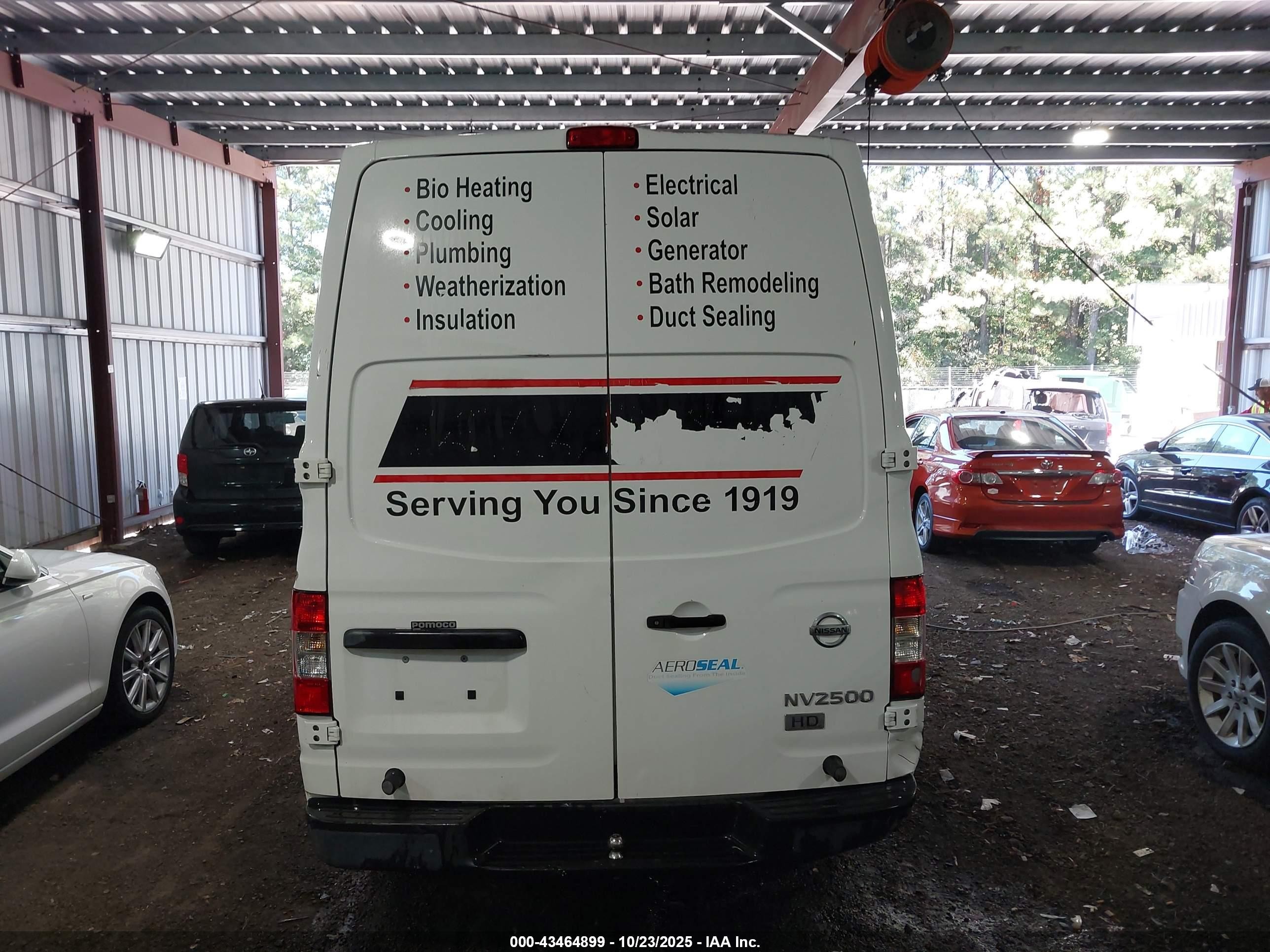 2014 Nissan Nv Cargo Nv2500 Hd S V6 White vin: 1N6BF0LX1EN107128