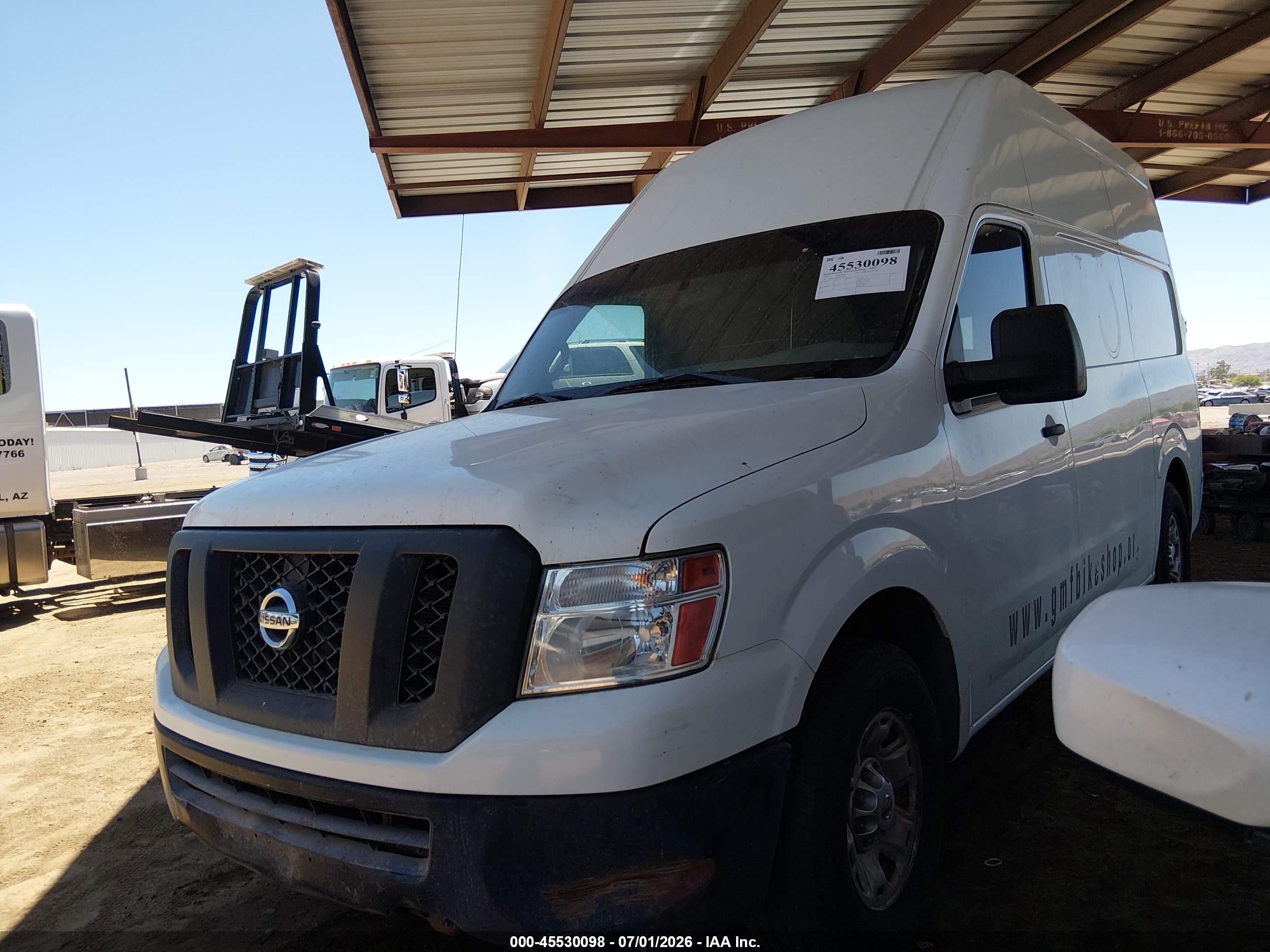 2013 Nissan Nv Cargo Nv2500 Hd S V6 White vin: 1N6BF0LX5DN108815
