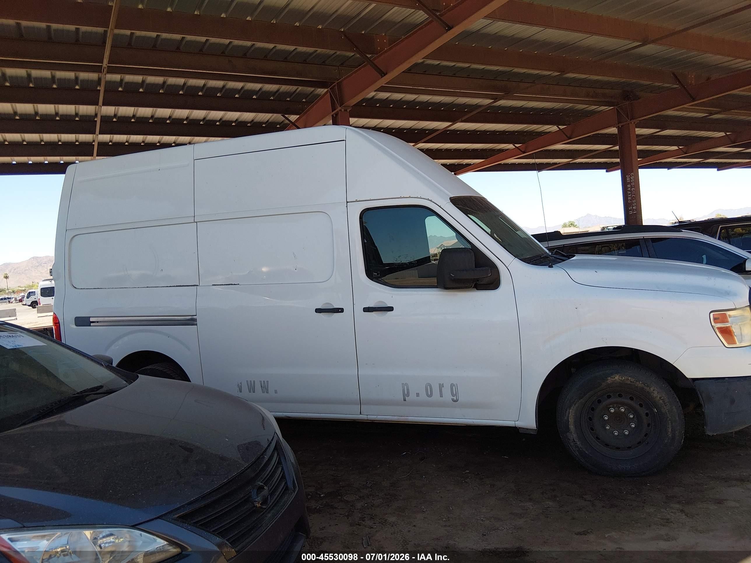 2013 Nissan Nv Cargo Nv2500 Hd S V6 White vin: 1N6BF0LX5DN108815