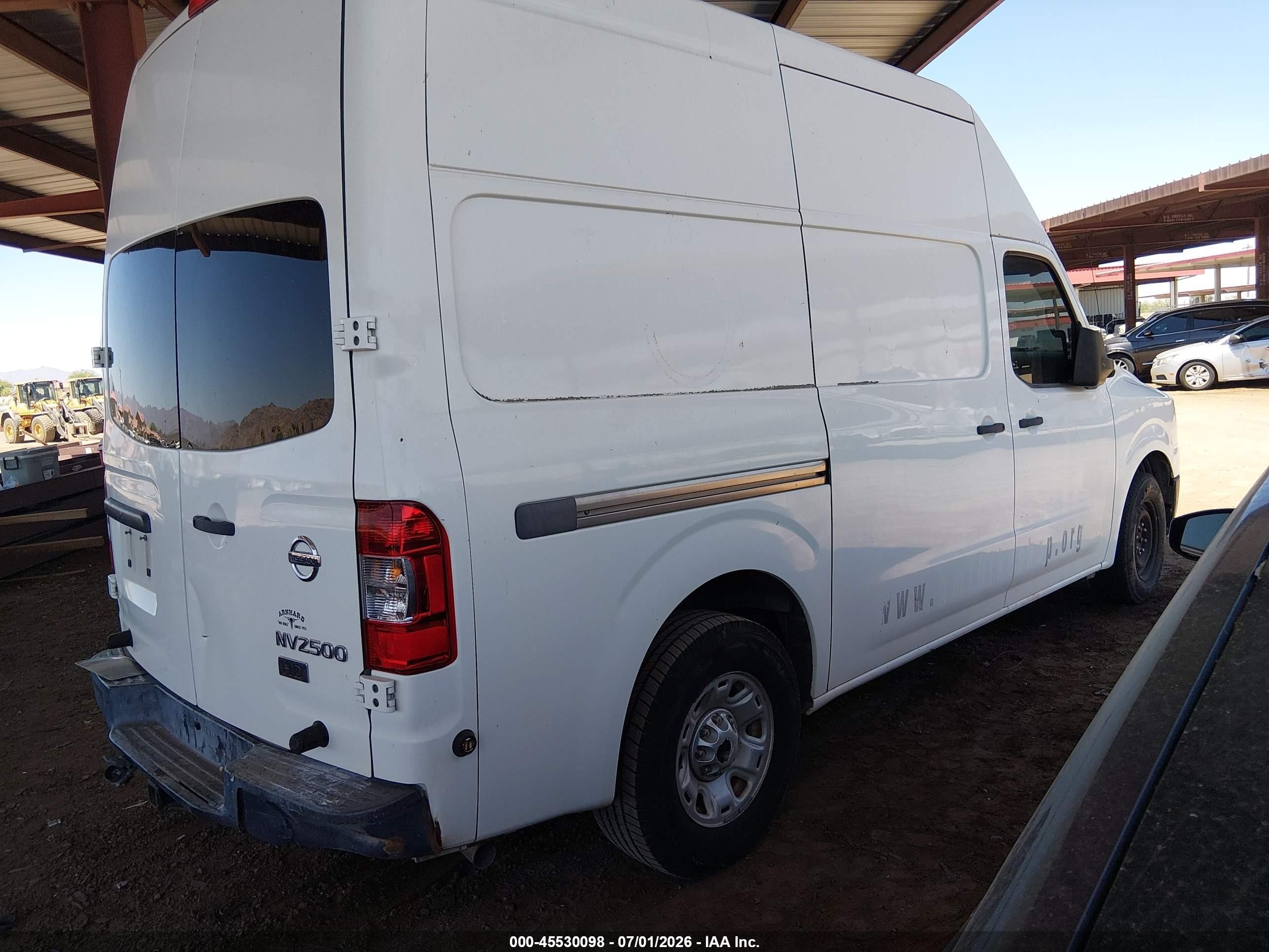 2013 Nissan Nv Cargo Nv2500 Hd S V6 White vin: 1N6BF0LX5DN108815