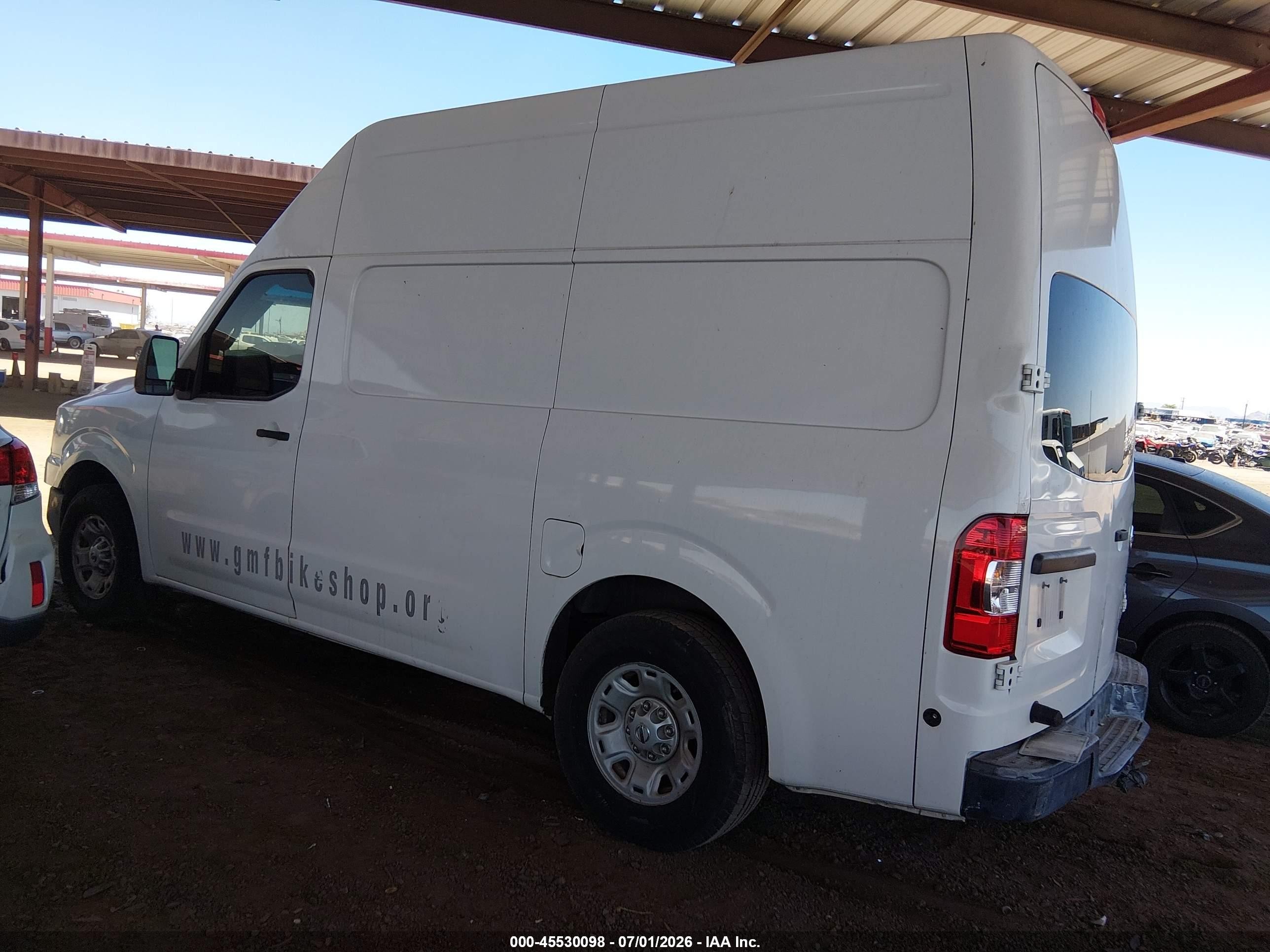 2013 Nissan Nv Cargo Nv2500 Hd S V6 White vin: 1N6BF0LX5DN108815