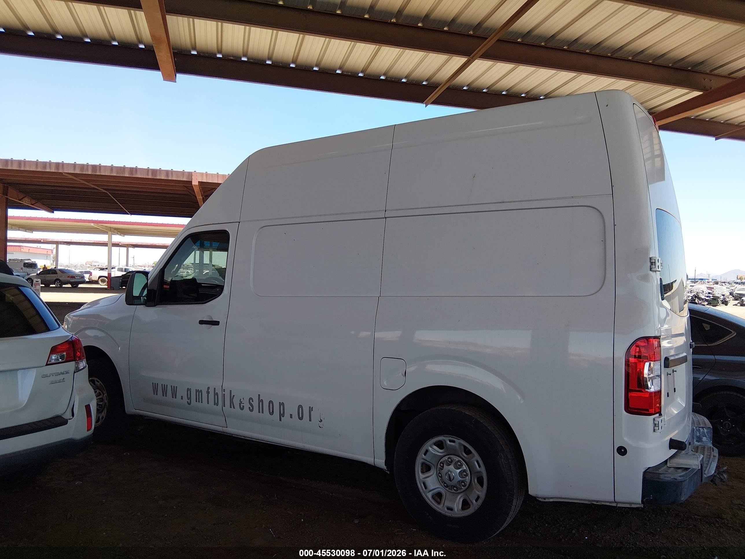 2013 Nissan Nv Cargo Nv2500 Hd S V6 White vin: 1N6BF0LX5DN108815