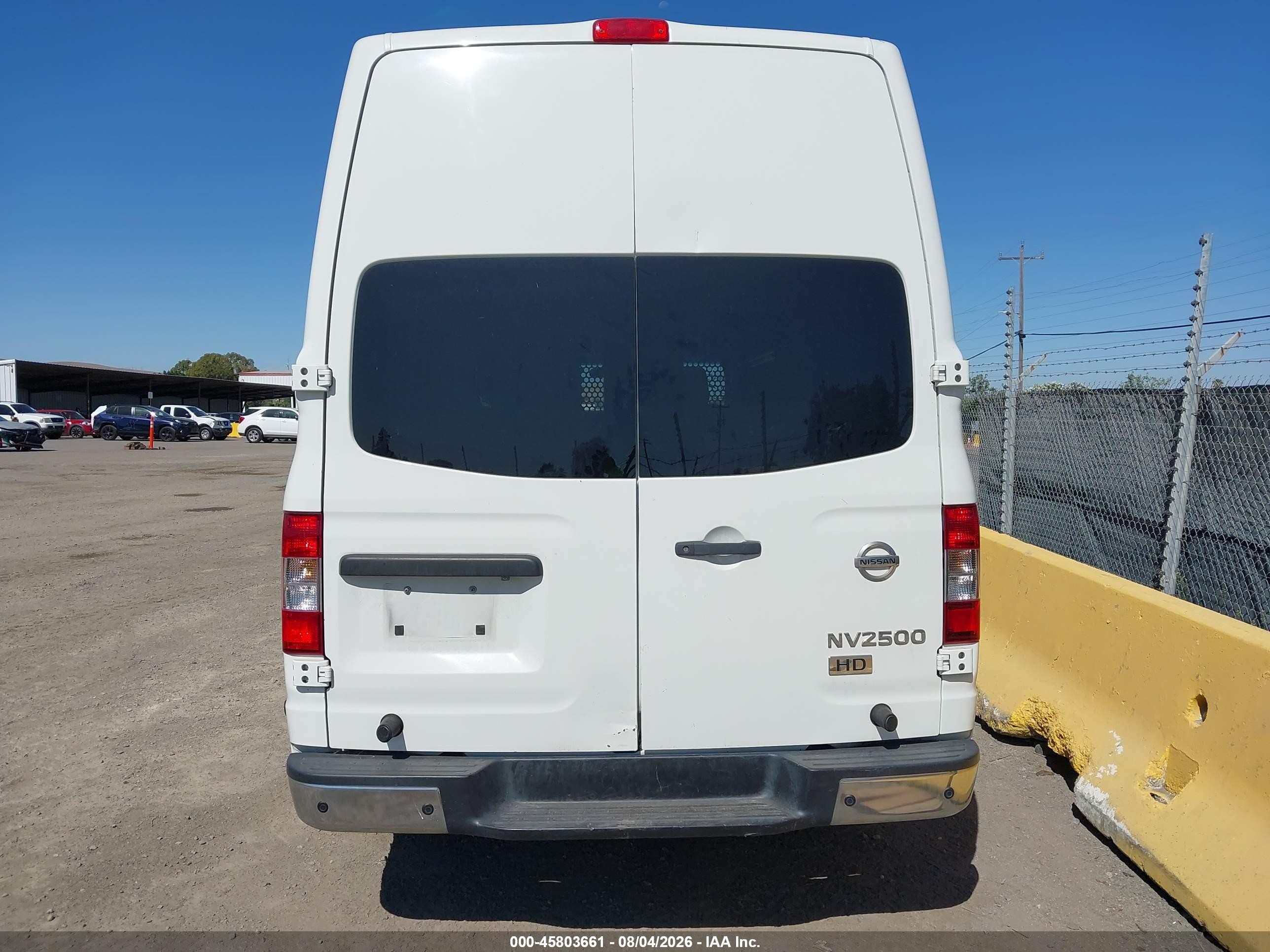 2013 Nissan Nv Cargo Nv2500 Hd Sv V6 White vin: 1N6BF0LY3DN110409